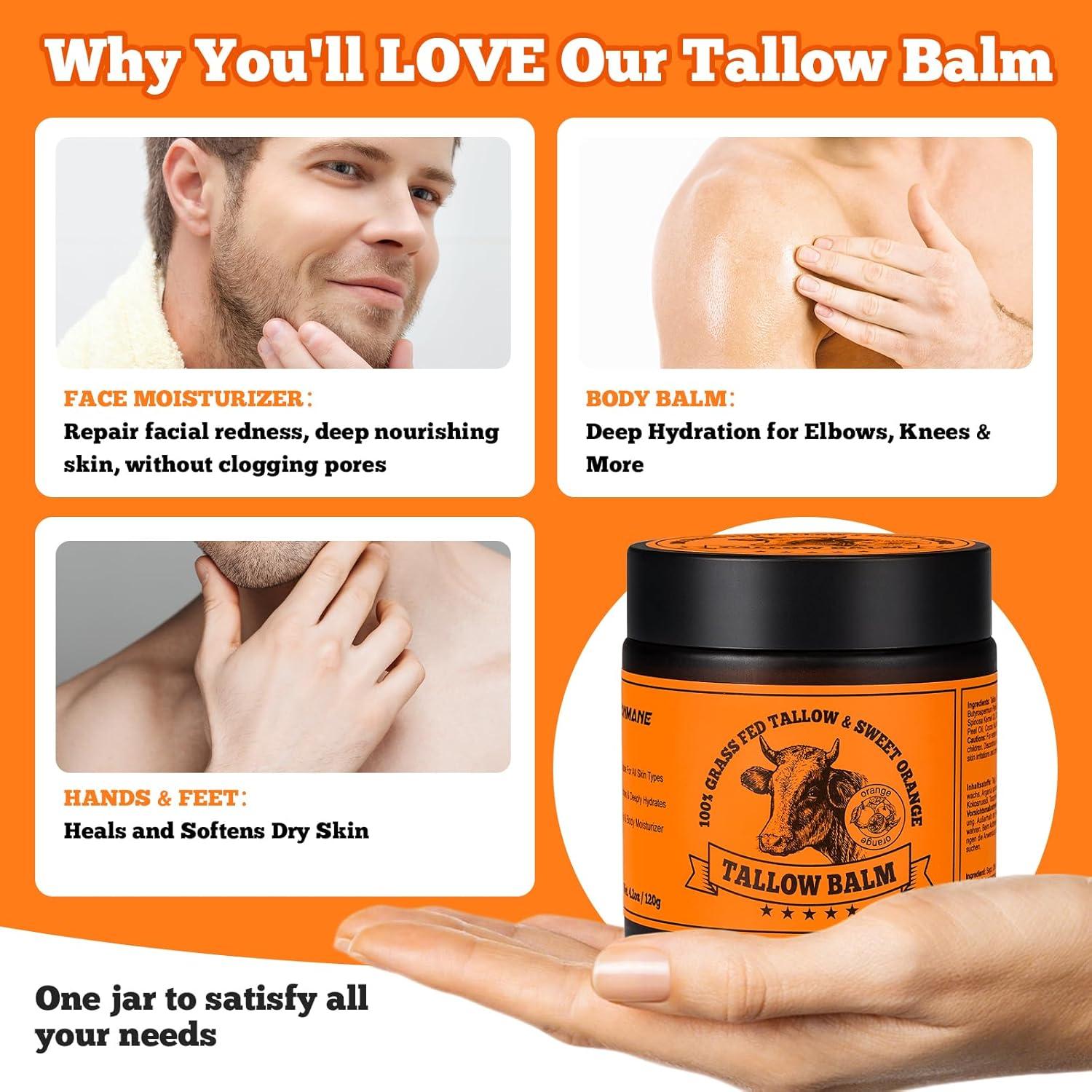 Bálsamo Hidratante de Grasa de Res 100% Natural Lionmane 258g