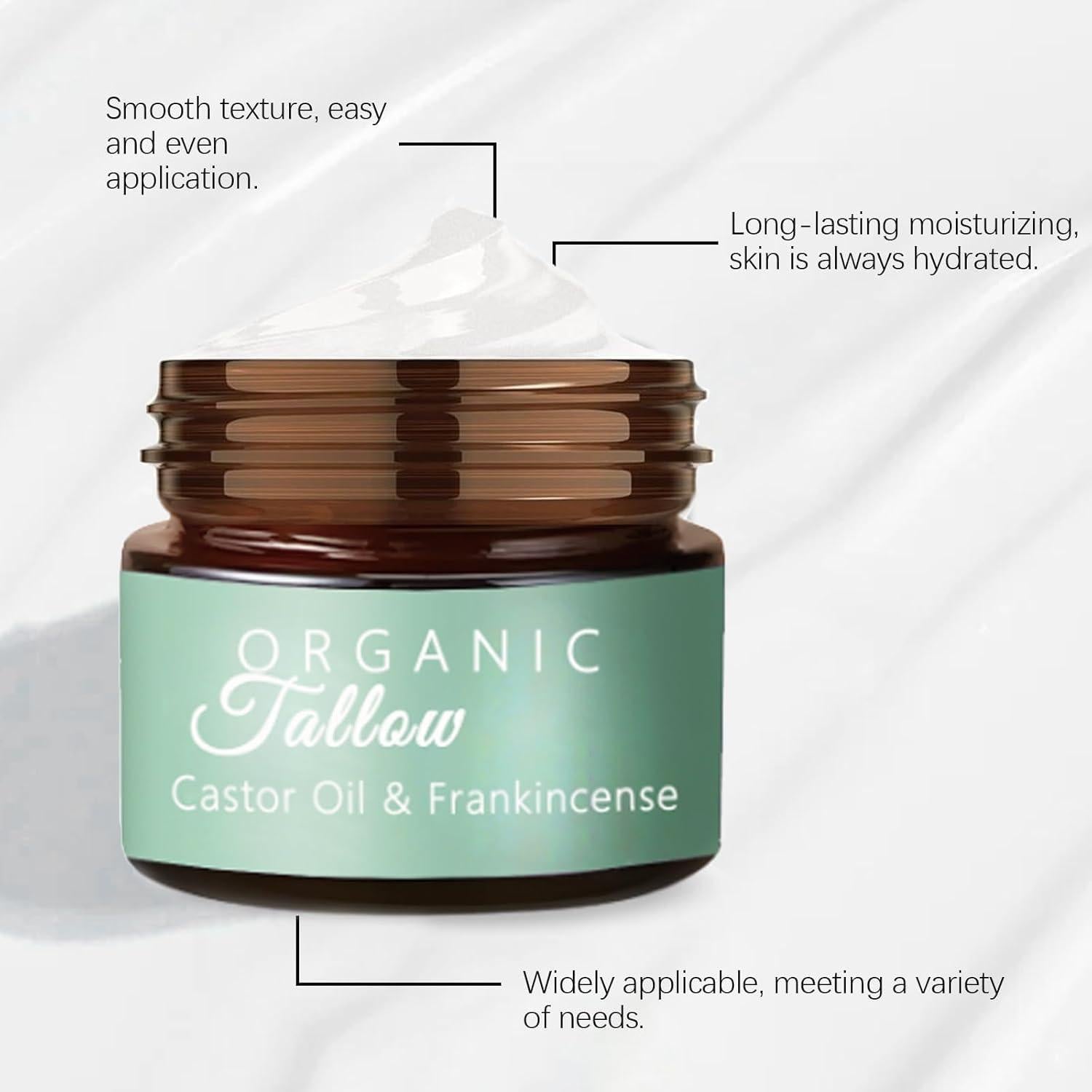 Crema Hidratante Orgánica Aiwejay con Sebo de Res y Aceite de Incienso 81g