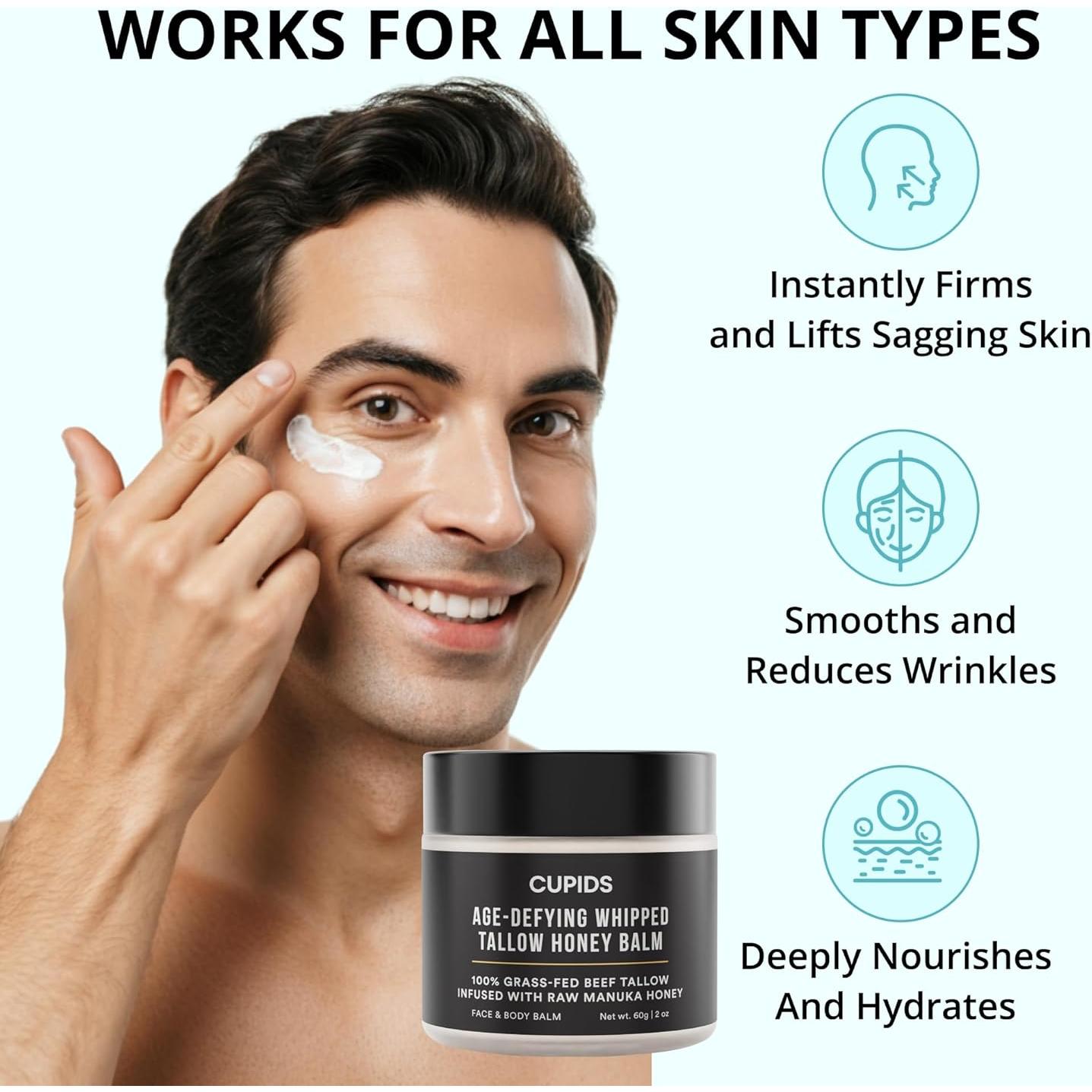 Bálsamo Hidratante Facial Cupido con Manteca de Res y Miel 159g