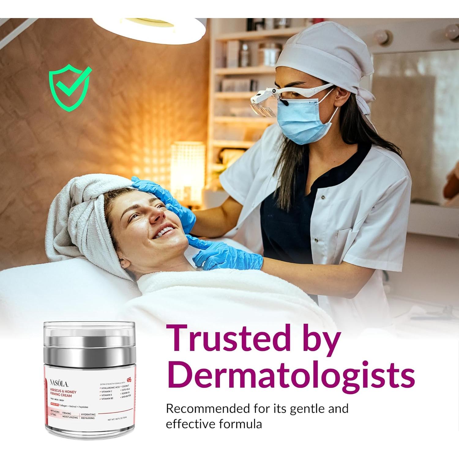 Crema Reafirmante Nasola Hibisco y Miel 55ml - Antienvejecimiento