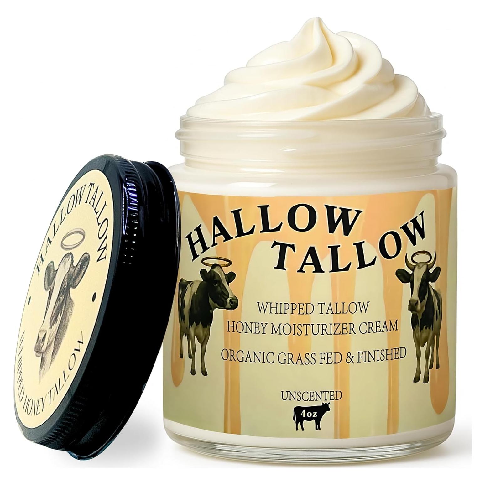 Hidratante de Sebo Batido Hallow Tallow 113g - Natural con Miel