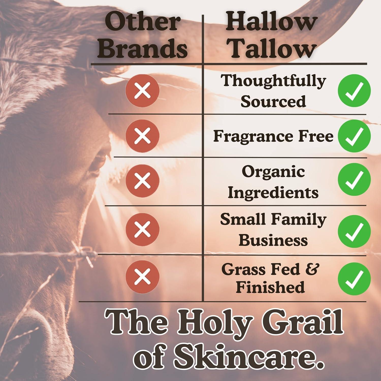 Hidratante de Sebo Batido Hallow Tallow 113g - Natural con Miel