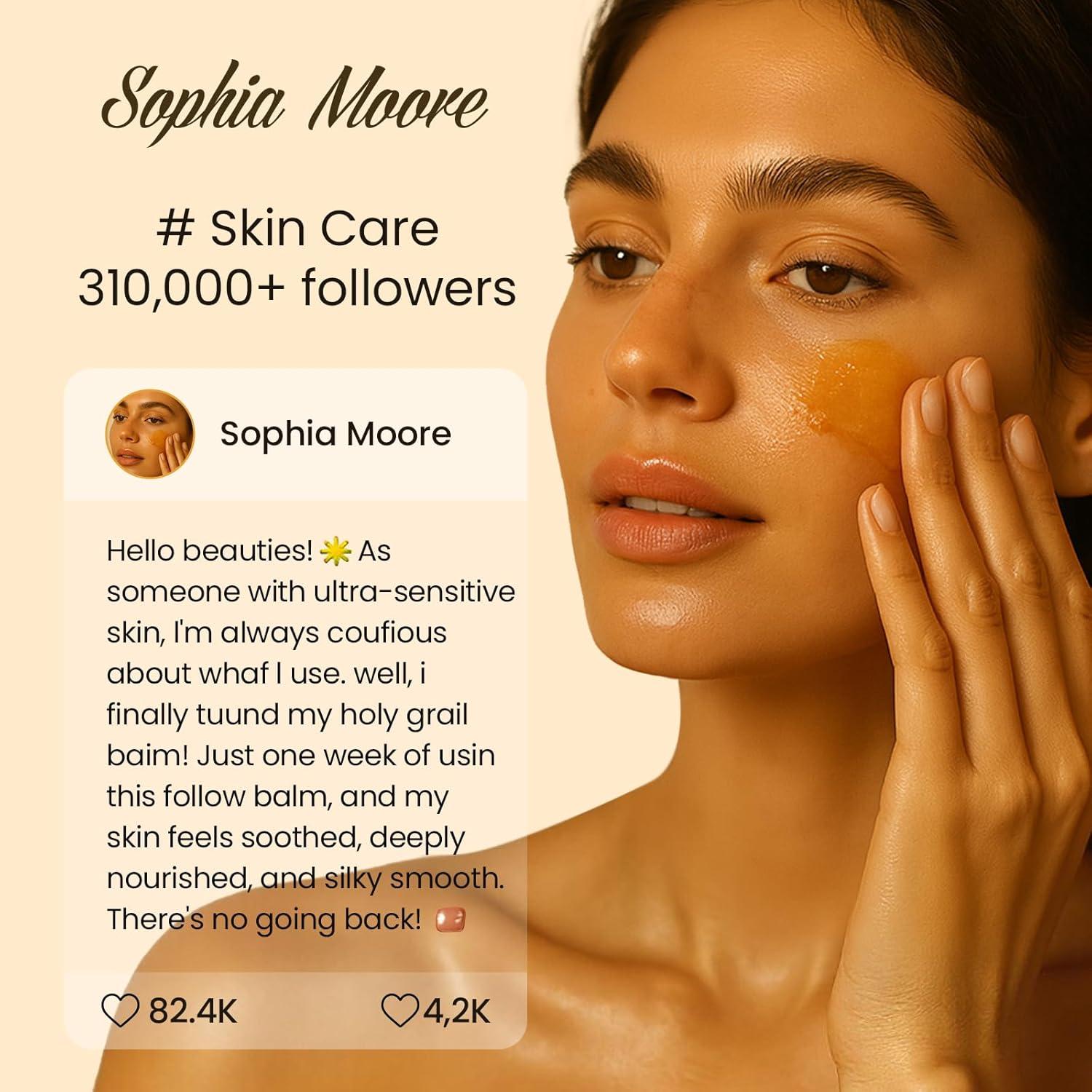 Bálsamo Hidratante Facial OLLM de Grasa de Res y Miel 50g