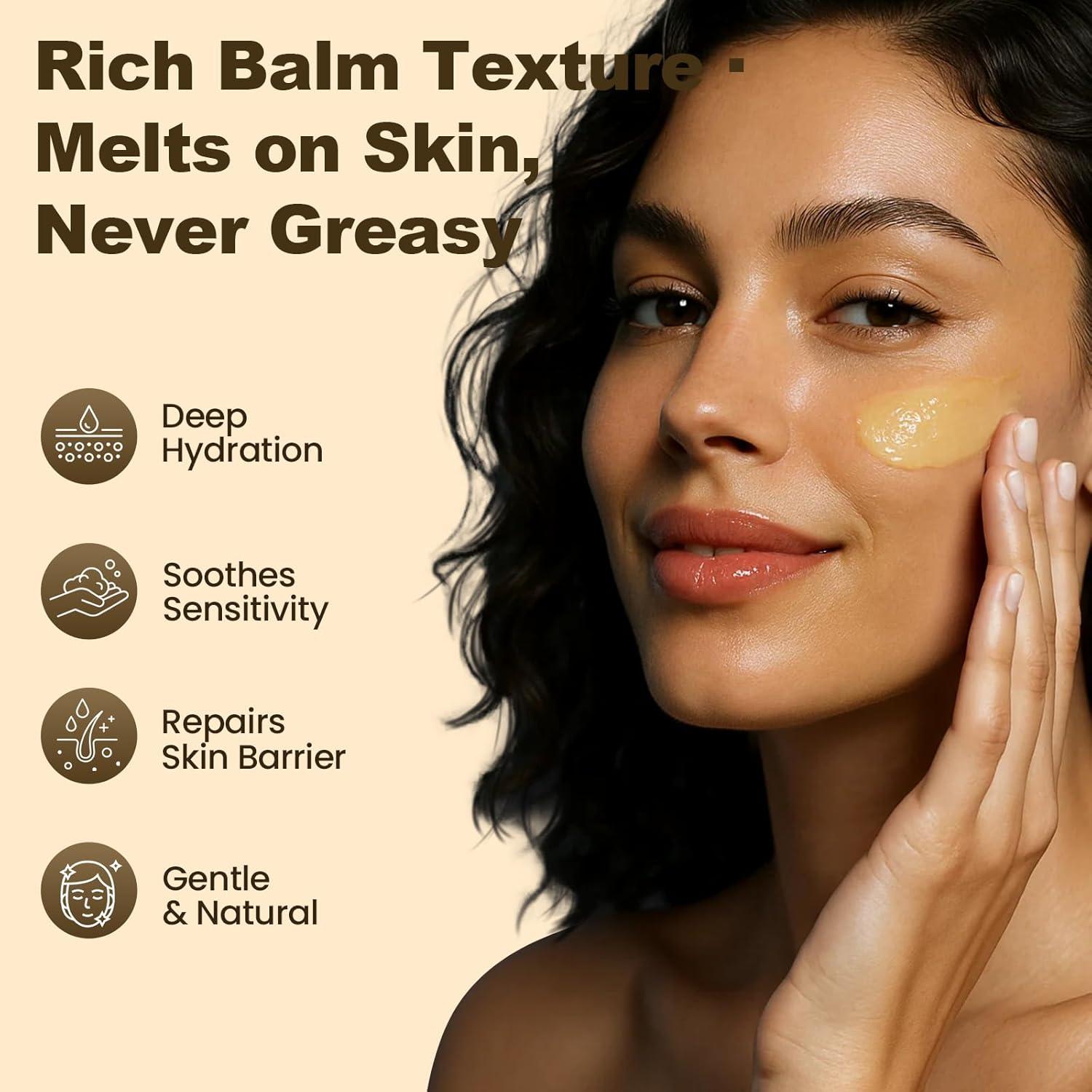 Bálsamo Hidratante Facial OLLM de Grasa de Res y Miel 50g