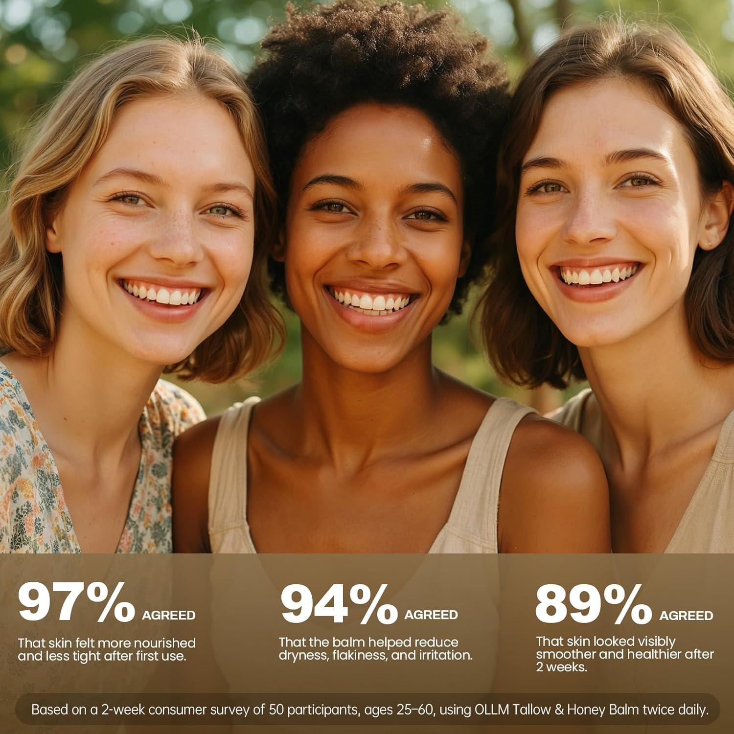 Bálsamo Hidratante Facial OLLM de Grasa de Res y Miel 50g