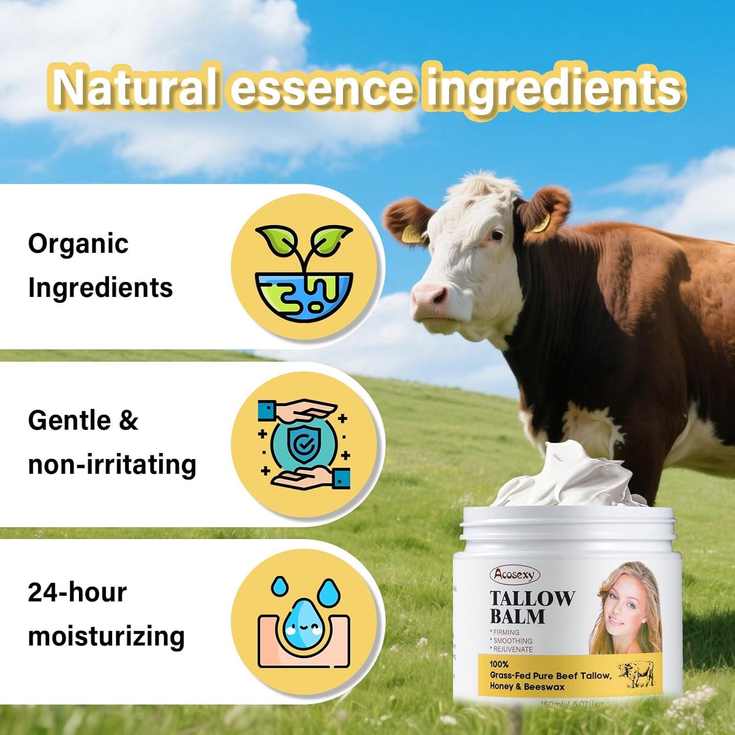 Bálsamo Hidratante Facial Acosexy 143.4 g - Sebo de Res Orgánico