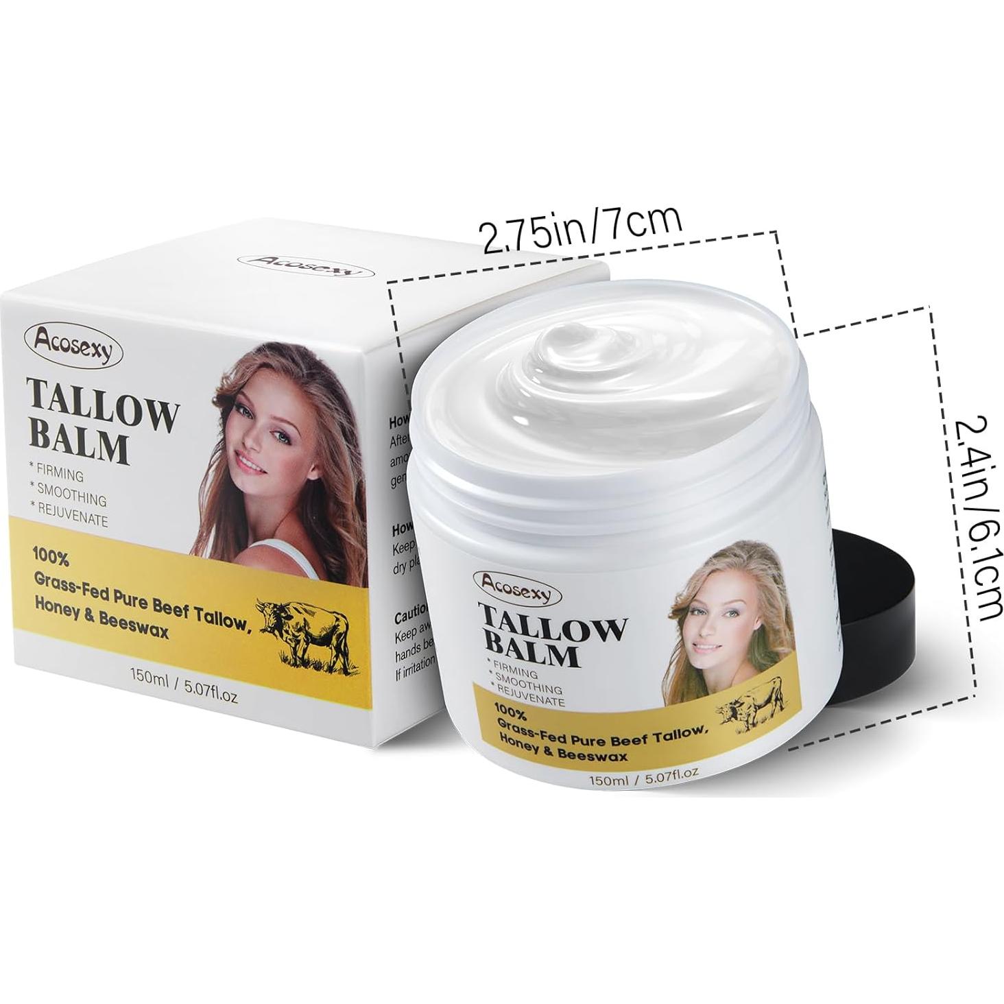 Bálsamo Hidratante Facial Acosexy 143.4 g - Sebo de Res Orgánico