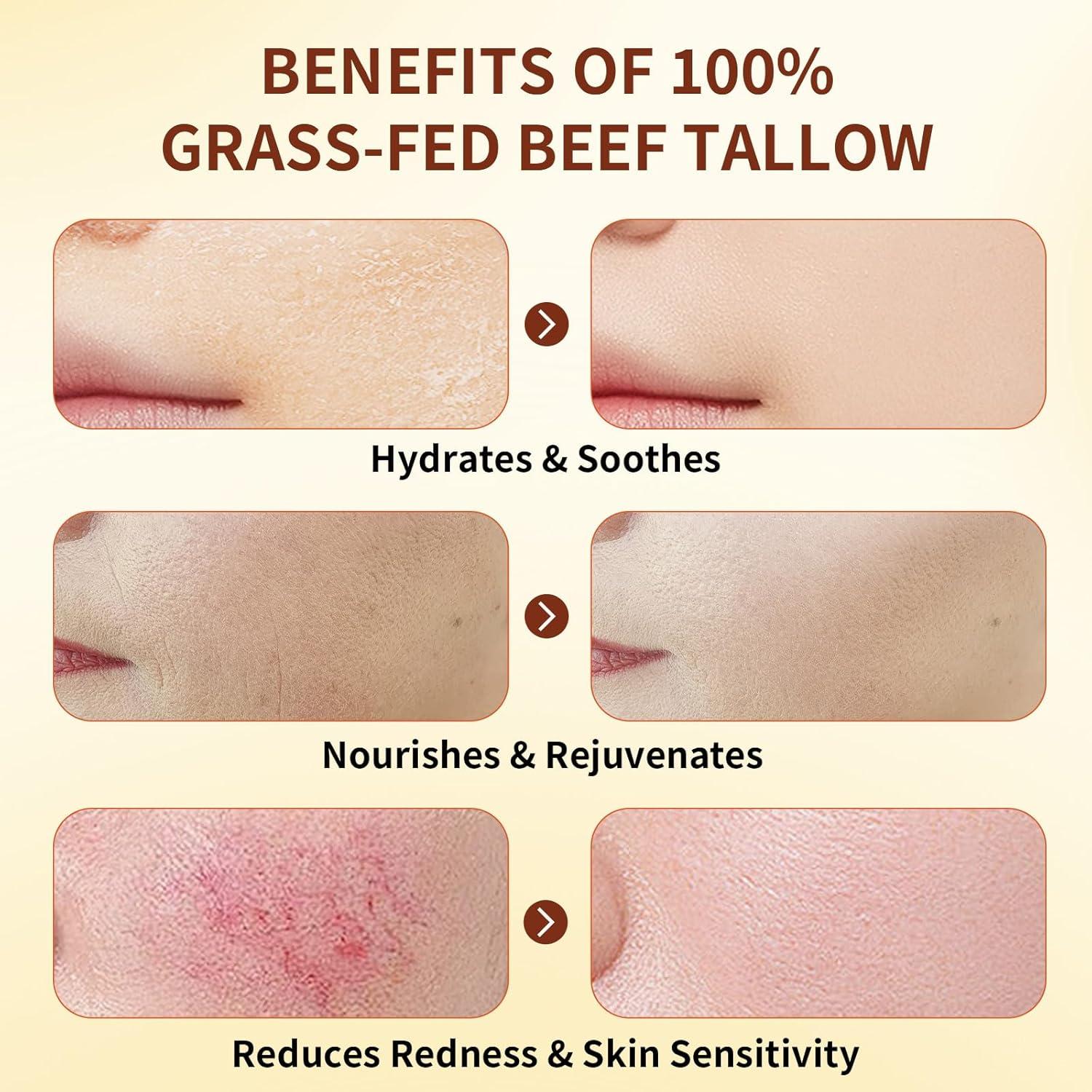 Bálsamo Hidratante Facial ZDQULX con Sebo de Res y Miel 120g