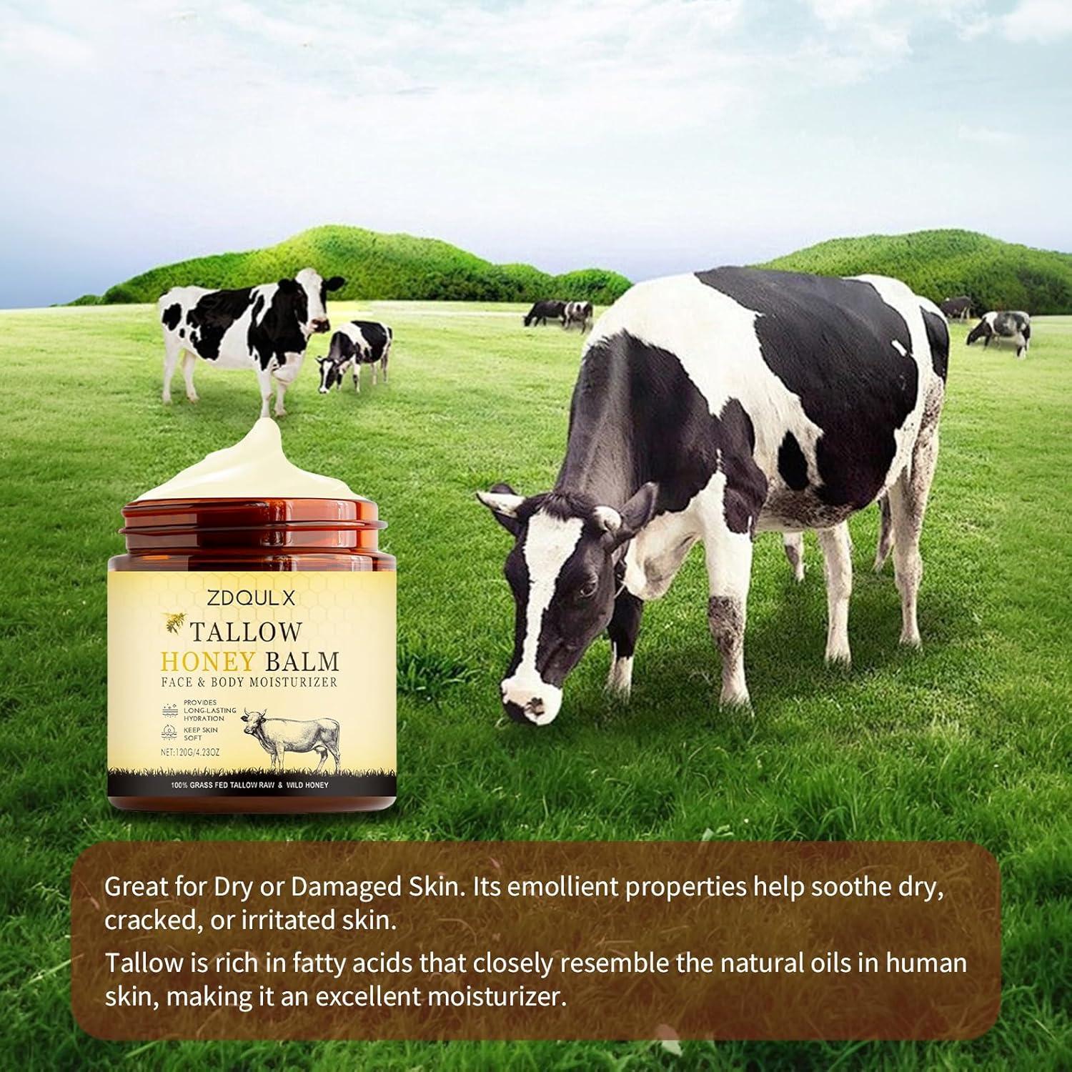 Bálsamo Hidratante Facial ZDQULX con Sebo de Res y Miel 120g