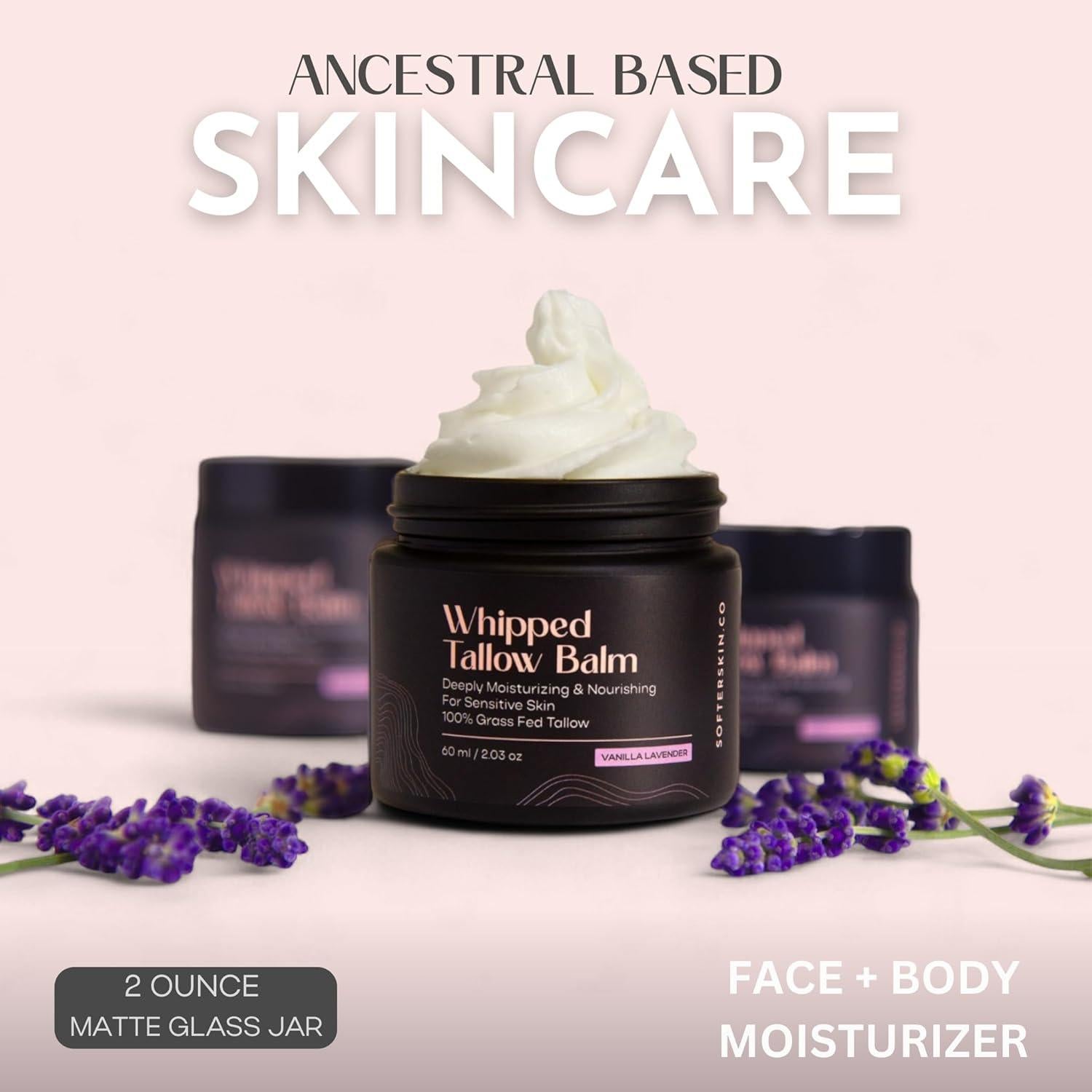 Bálsamo Hidratante de Grasa de Res Piel Sensible 56.7g Lavanda