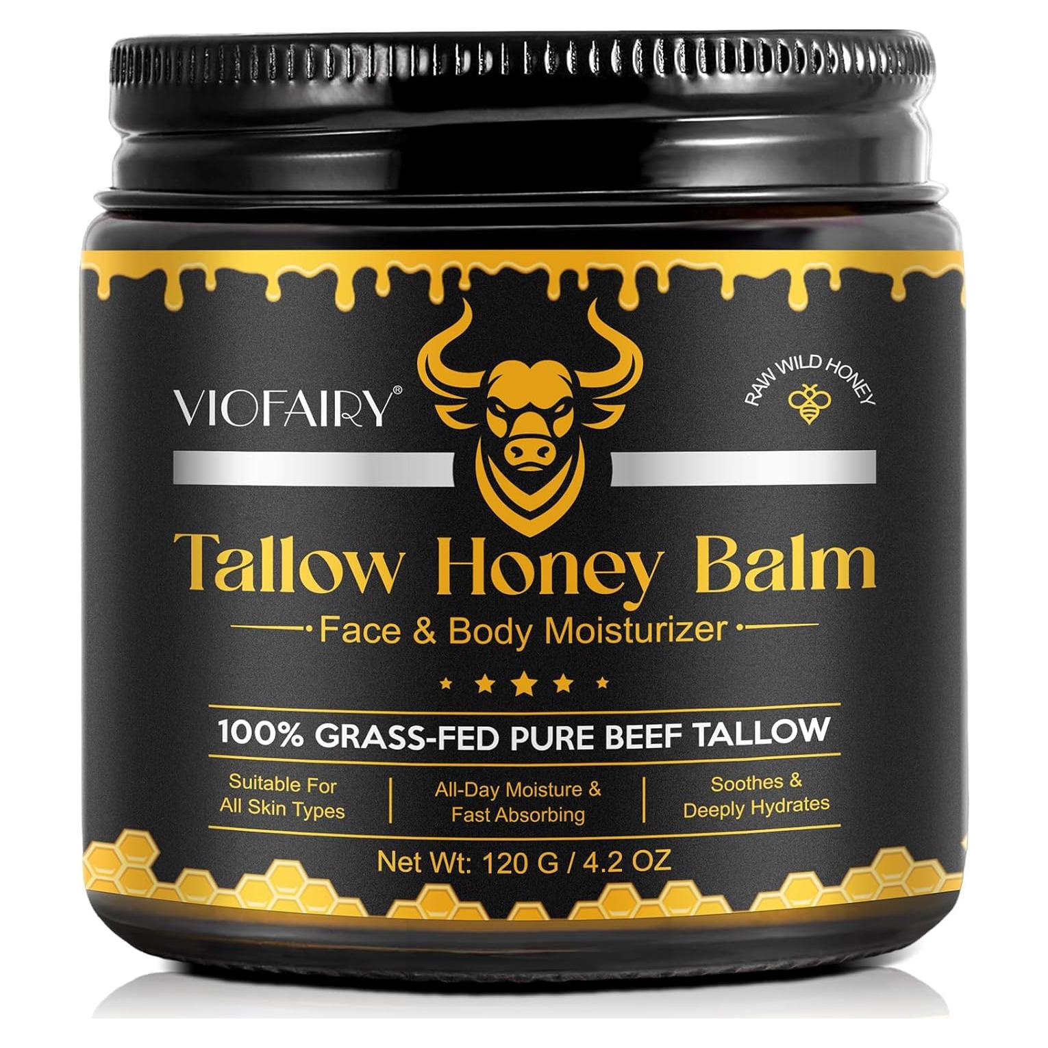 Bálsamo Hidratante de Grasa de Res KZUO con Miel Cruda 248g