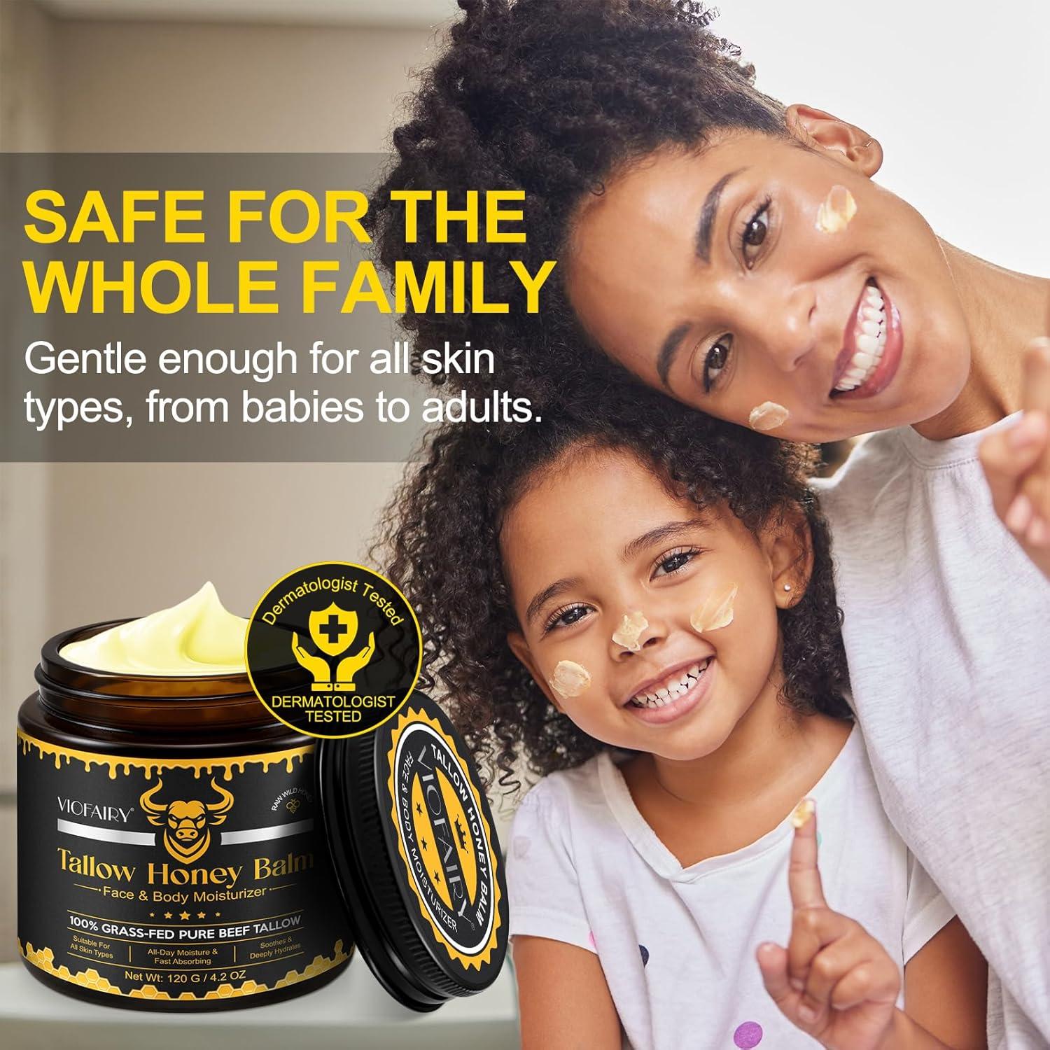 Bálsamo Hidratante de Grasa de Res KZUO con Miel Cruda 248g