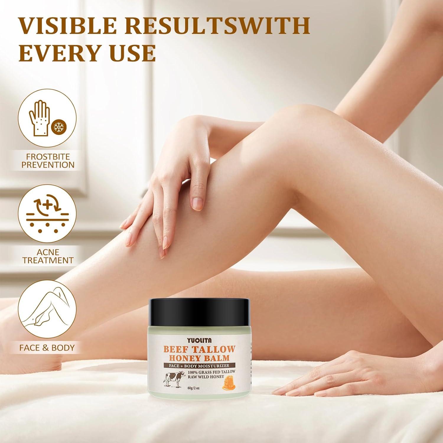 Bálsamo Hidratante Natural YUOLITA de Grasa de Res y Miel 56.7g