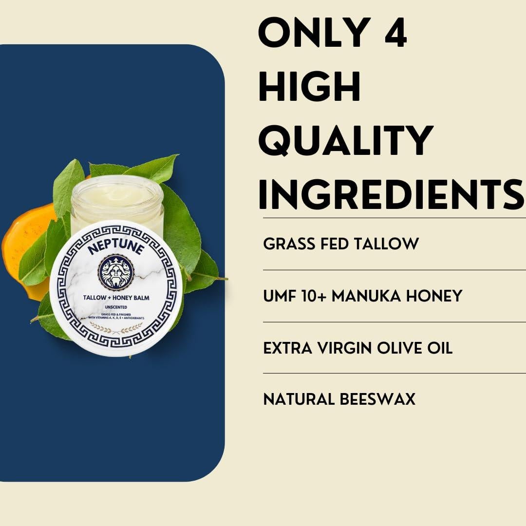 Bálsamo de Sebo y Miel de Manuka Neptuno 56.7g Sin Fragancia