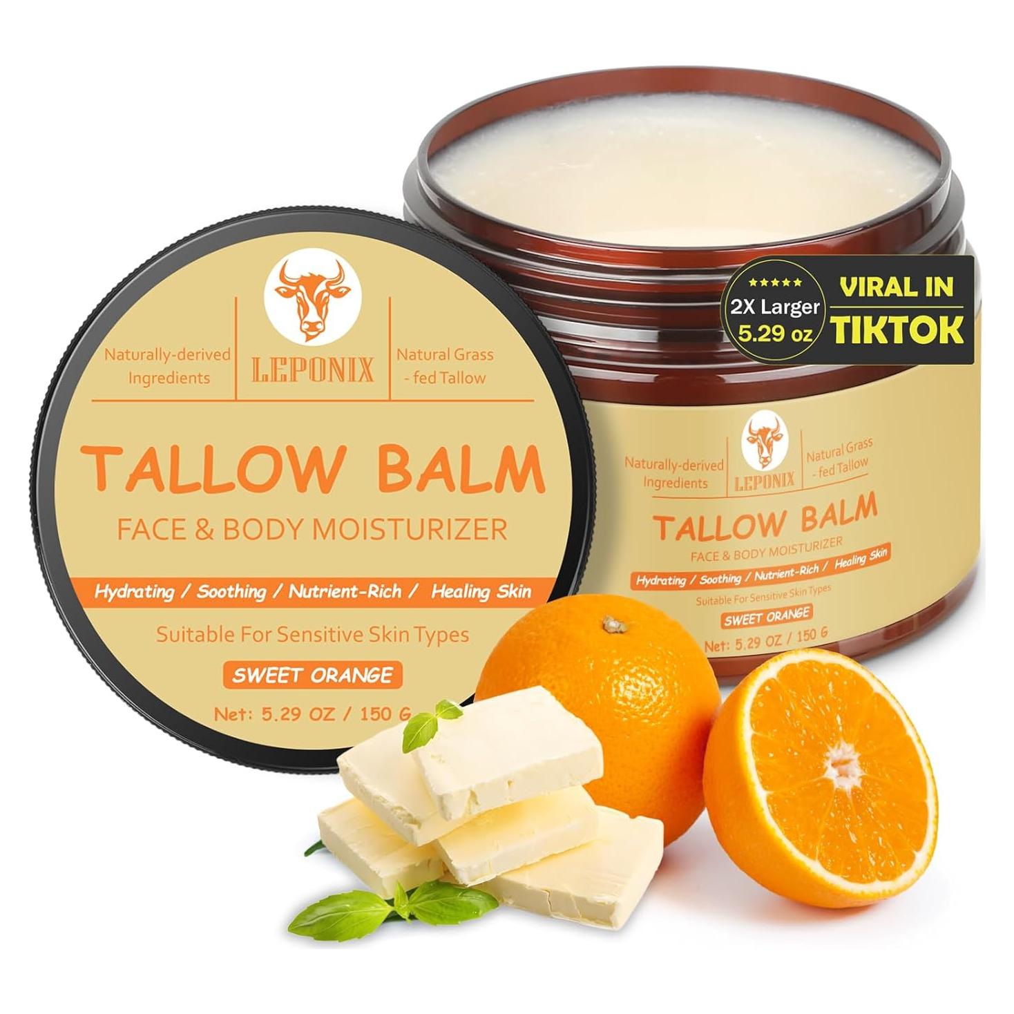 Bálsamo Hidratante Facial LEPONIX 150g Grasa de Res Orgánica