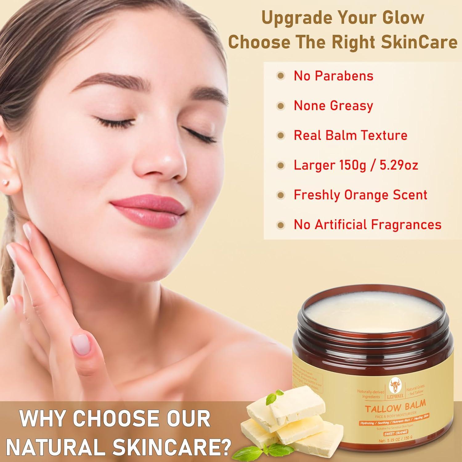 Bálsamo Hidratante Facial LEPONIX 150g Grasa de Res Orgánica