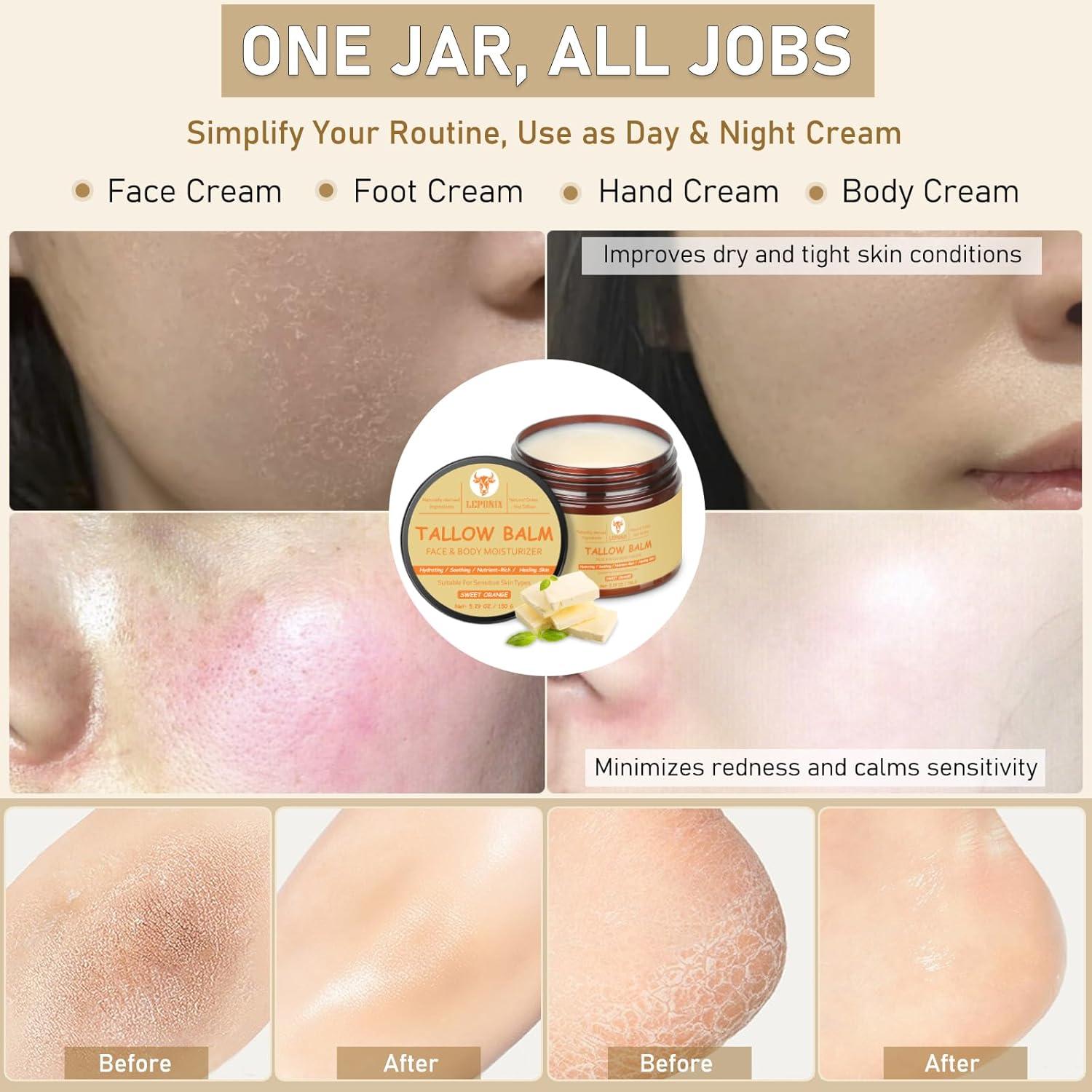 Bálsamo Hidratante Facial LEPONIX 150g Grasa de Res Orgánica