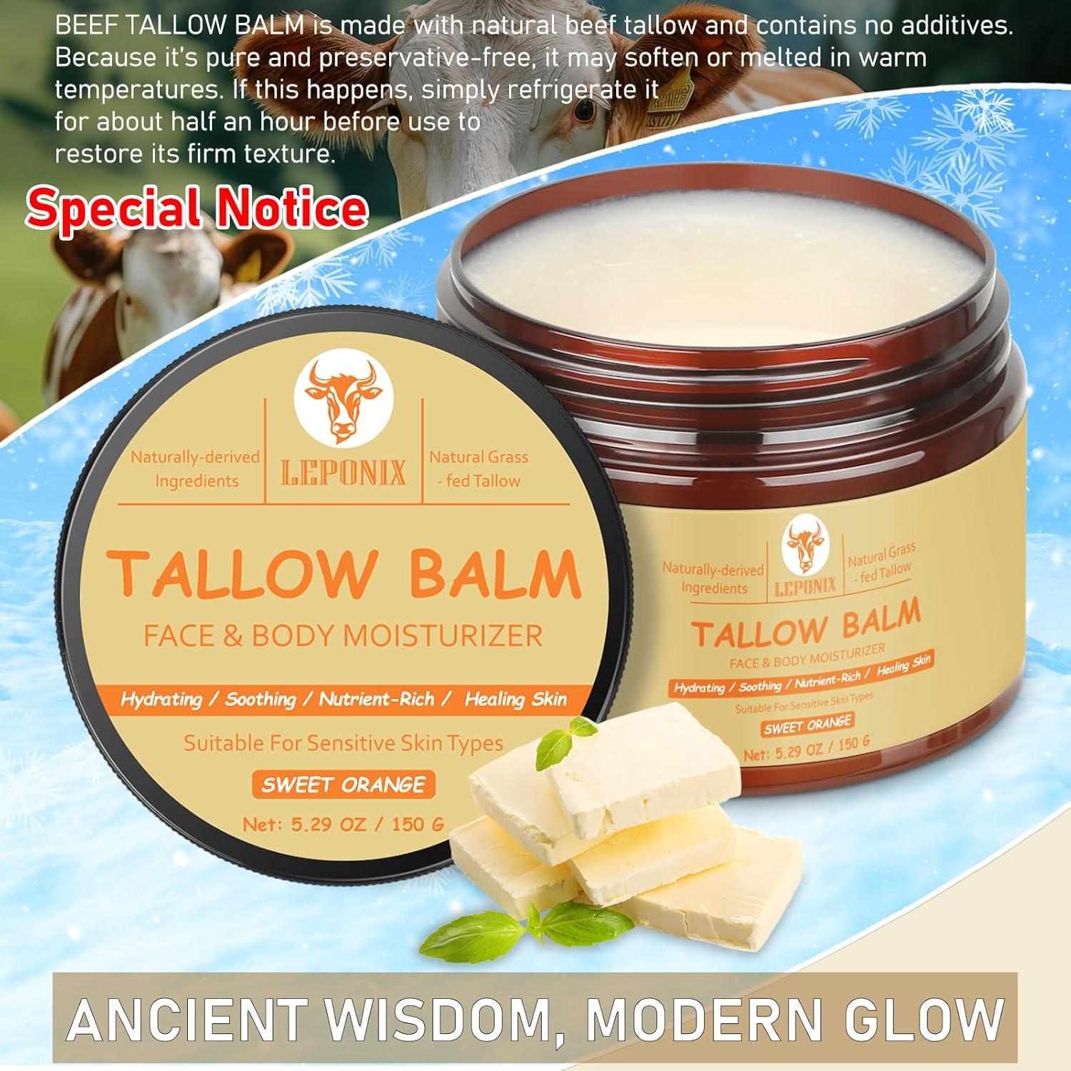 Bálsamo Hidratante Facial LEPONIX 150g Grasa de Res Orgánica