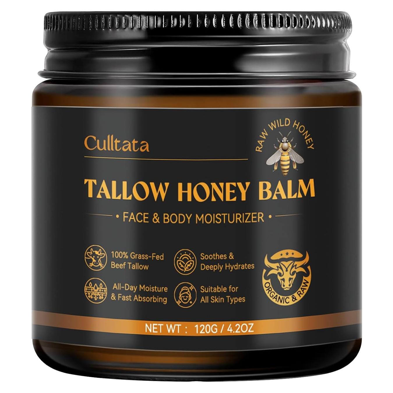 Bálsamo Hidratante Natural Culltata 119g - Grasa de Res y Miel