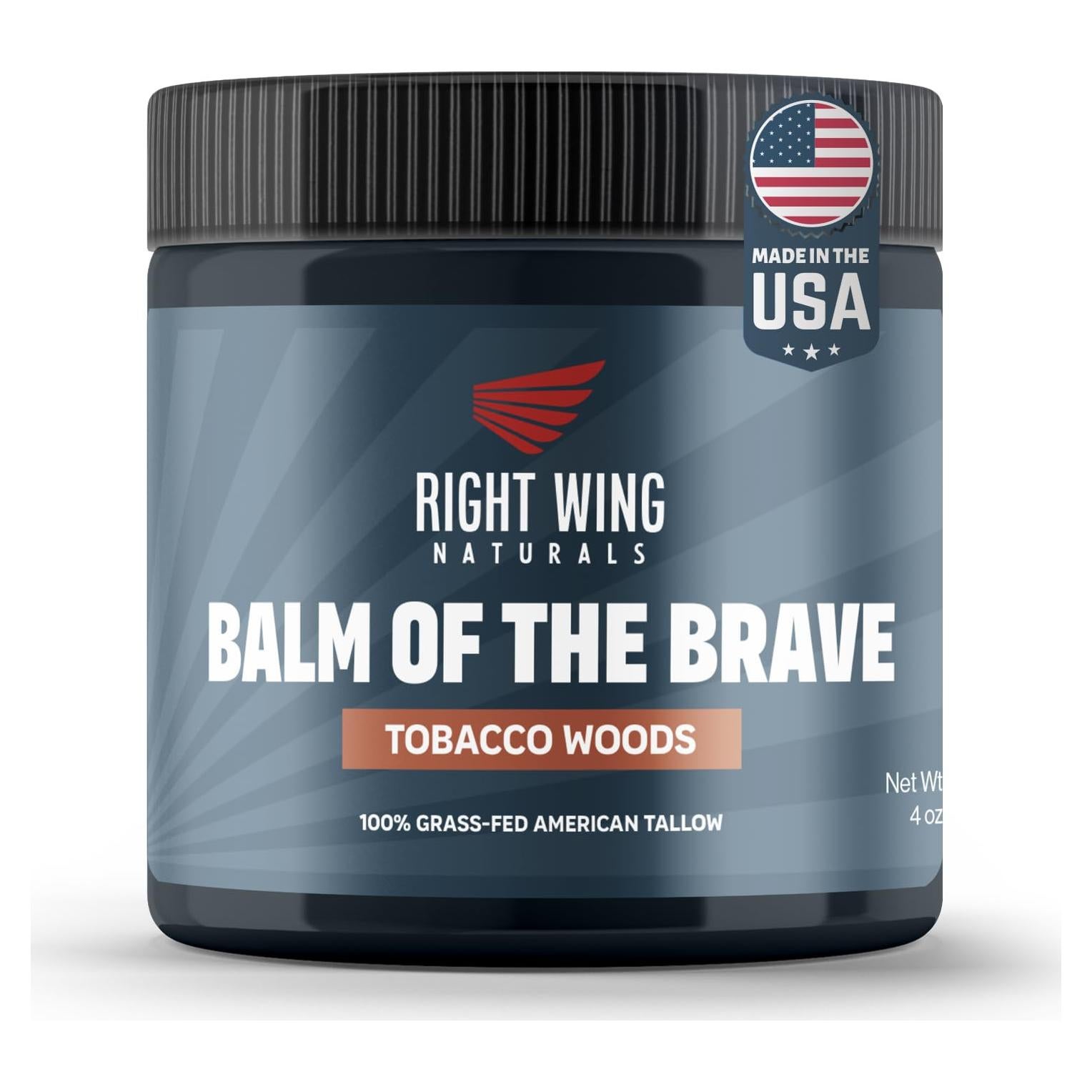 Bálsamo Hidratante de Grasa de Res Right Wing Naturals 113g Maderas de Tabaco