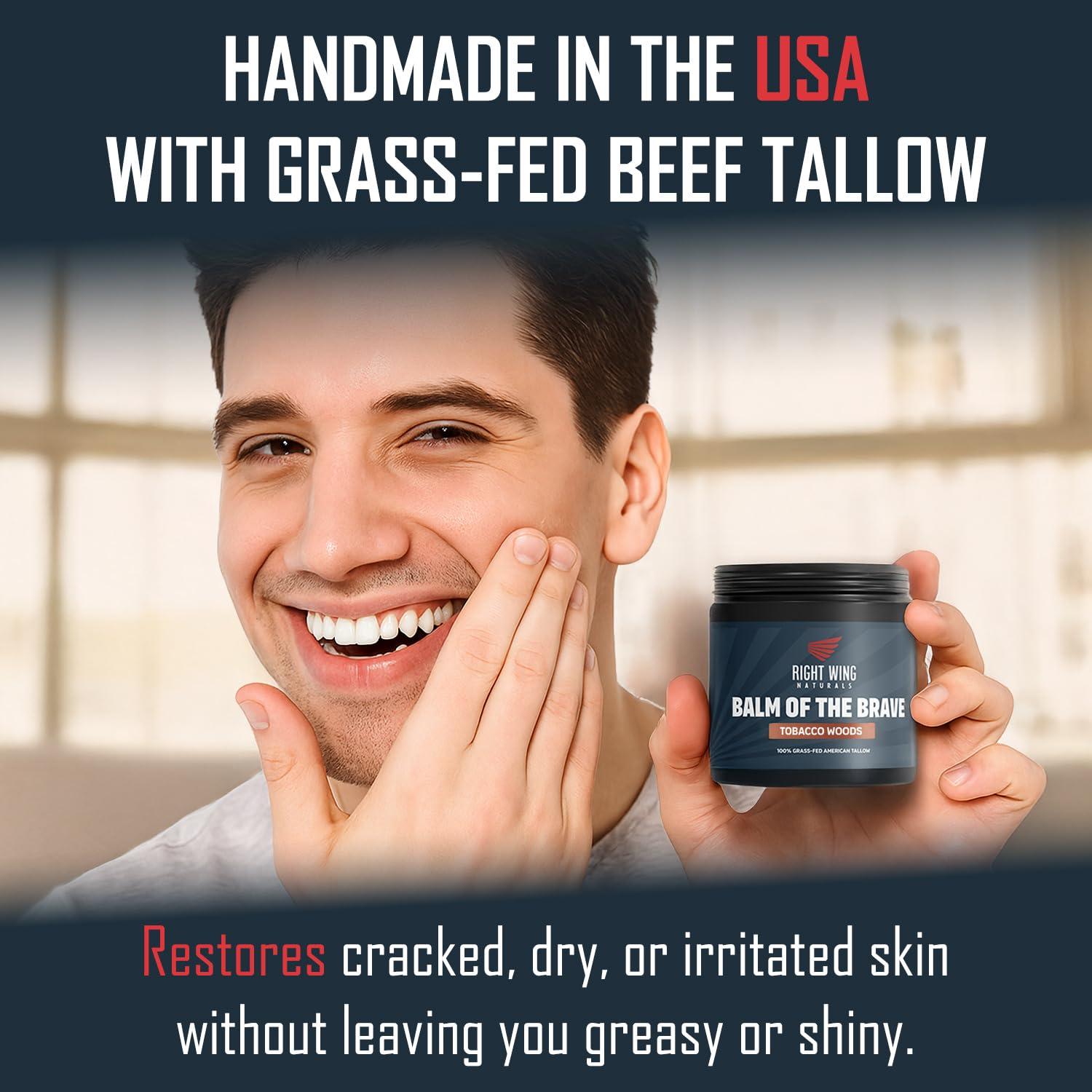 Bálsamo Hidratante de Grasa de Res Right Wing Naturals 113g Maderas de Tabaco