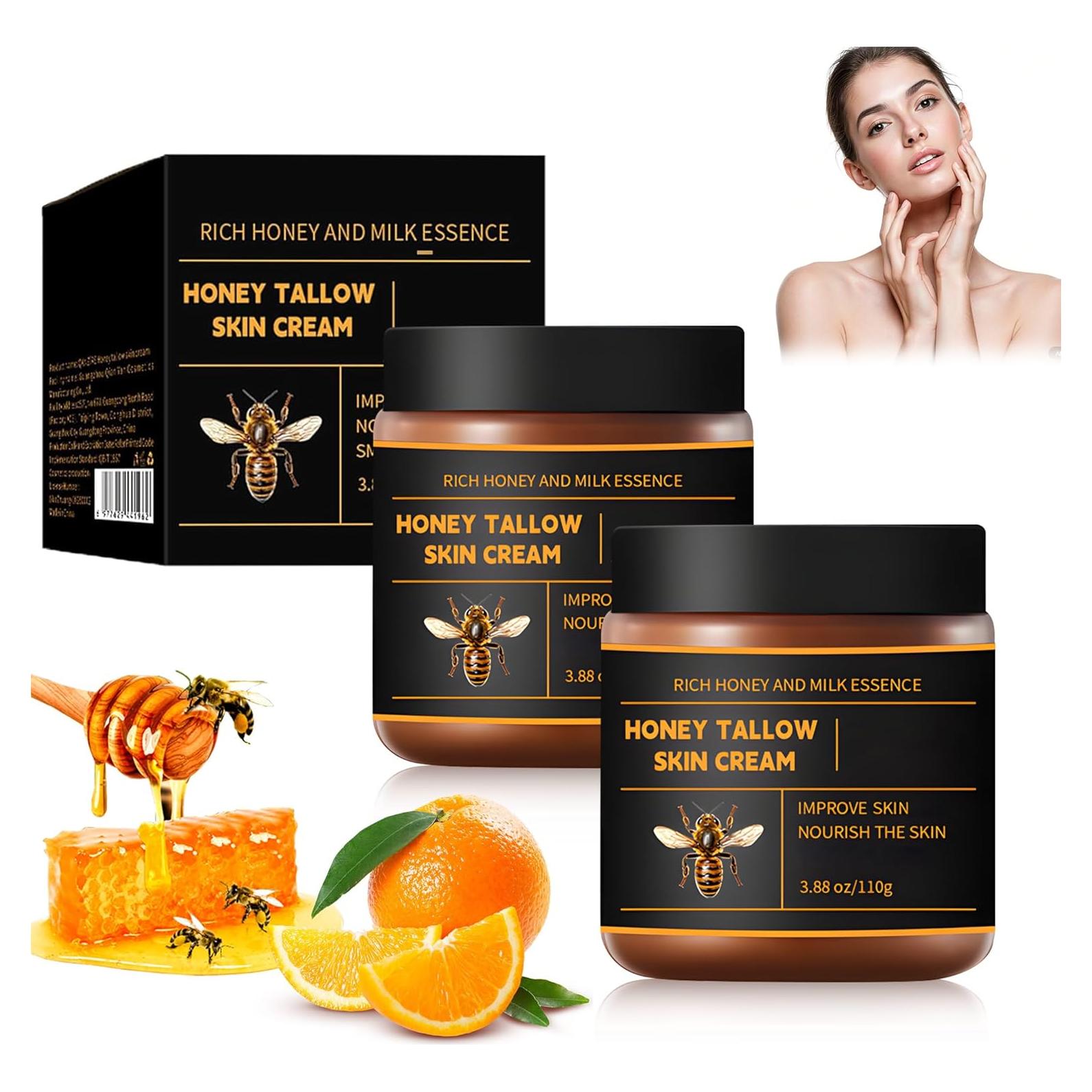 Bálsamo Hidratante Facial Orgánico Marroomi 2 Pcs - Miel y Grasa de Res