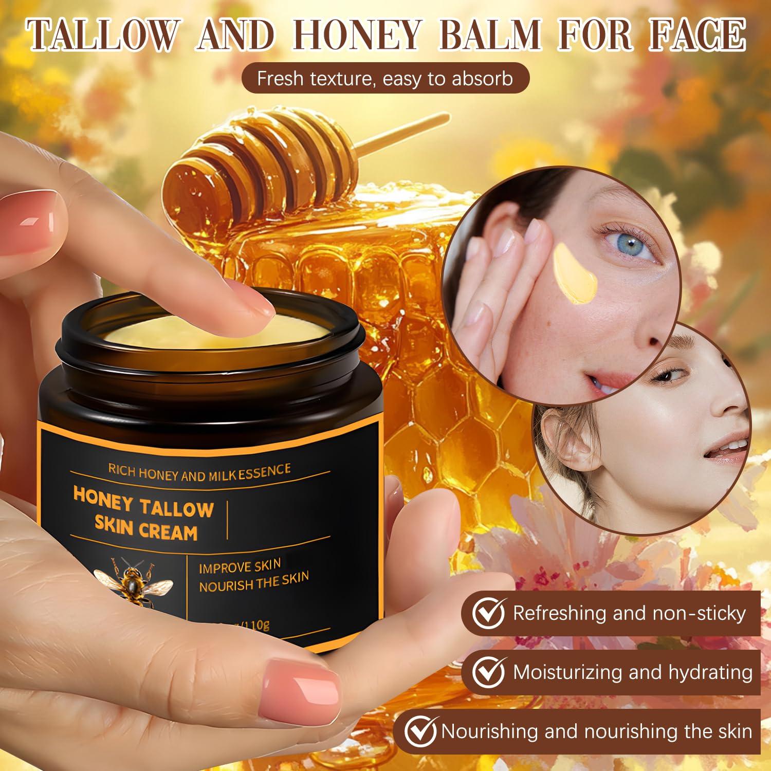 Bálsamo Hidratante Facial Orgánico Marroomi 2 Pcs - Miel y Grasa de Res