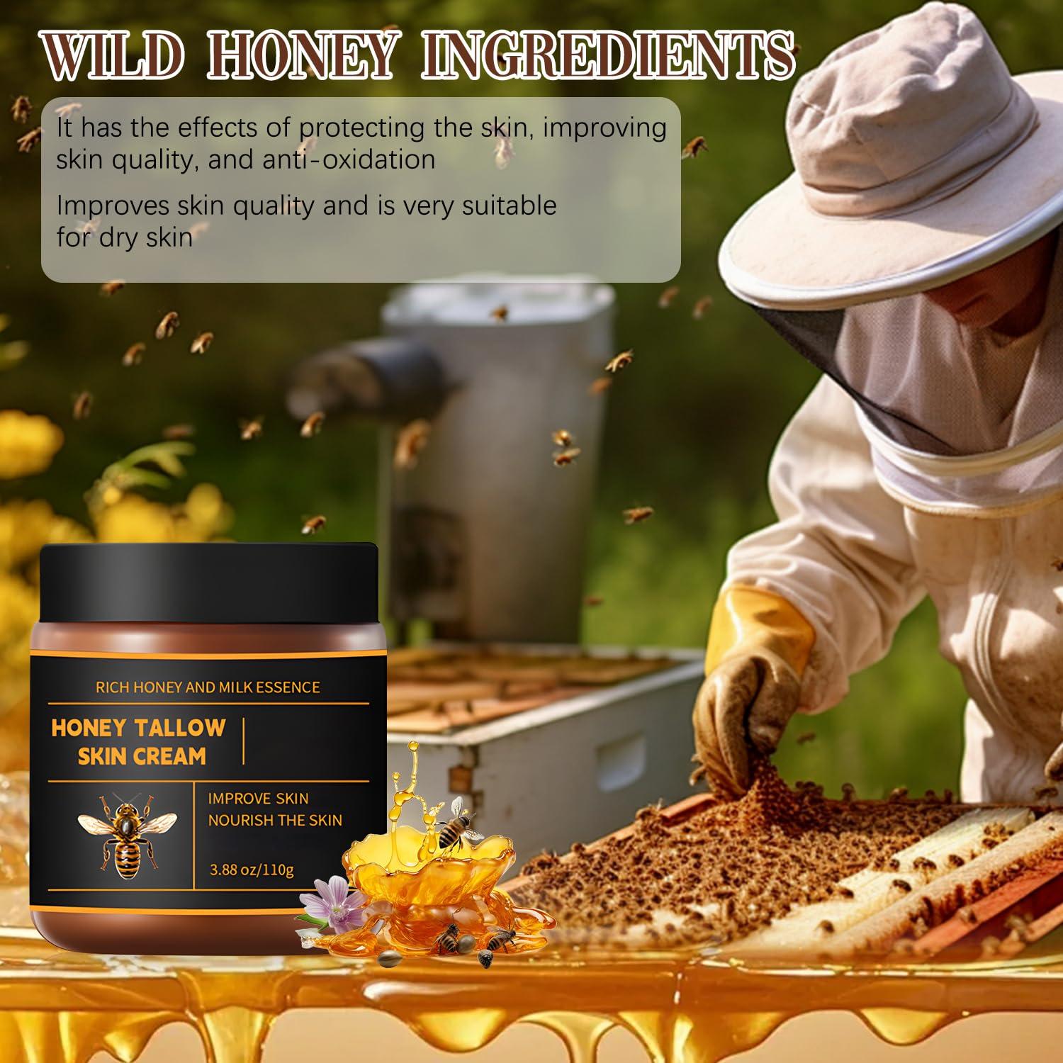 Bálsamo Hidratante Facial Orgánico Marroomi 2 Pcs - Miel y Grasa de Res