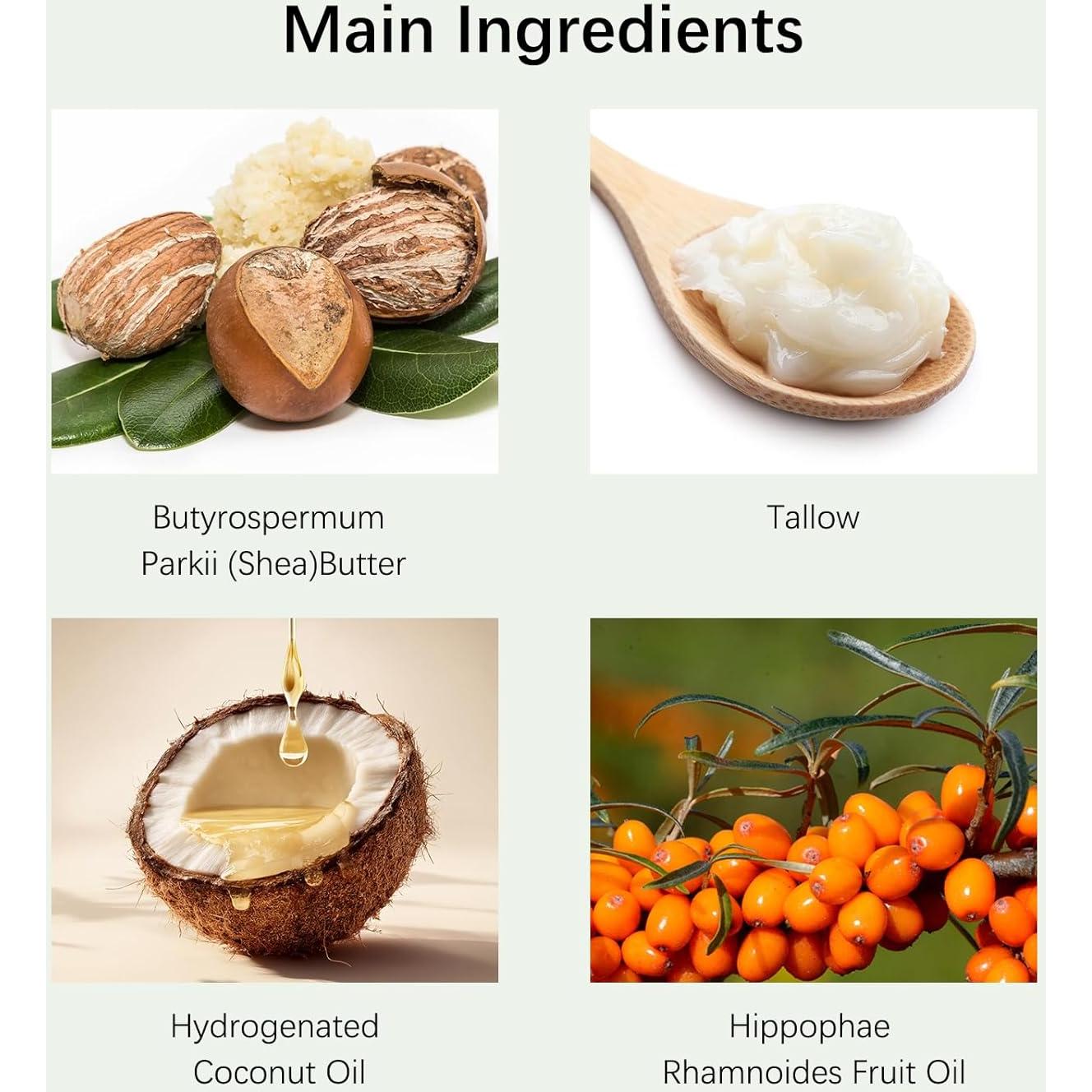 Set 2PC Grasa de Res Natural Lecncix 60g + 28g Hidratante Piel