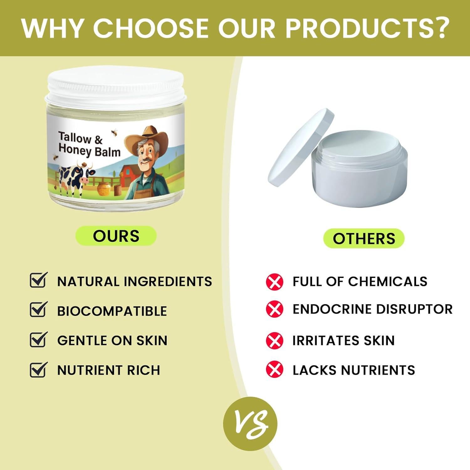 Bálsamo Hidratante Natural Aethra con Sebo de Res y Miel 159g