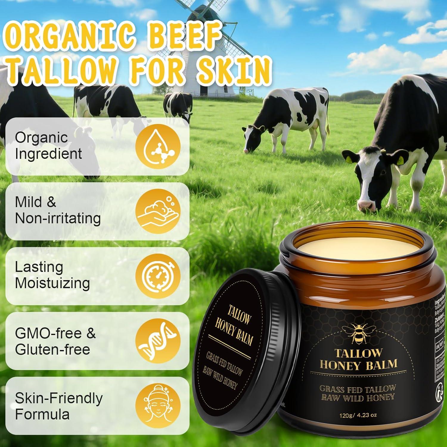 Bálsamo Hidratante Facial IIIMEIDU Grasa de Res 119ml Orgánico