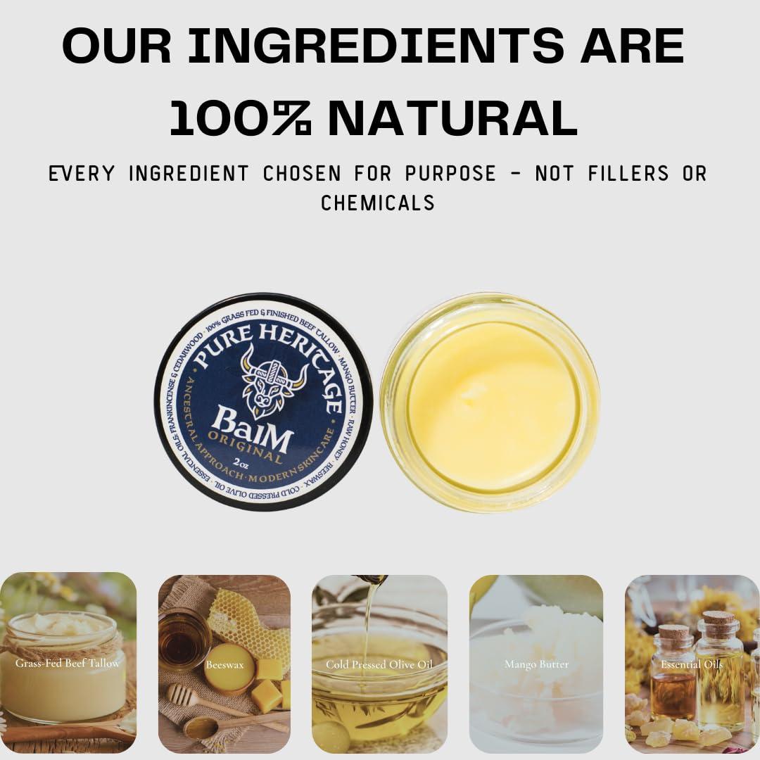 Bálsamo de Sebo Natural Pure Heritage - Hidratante 56.7g