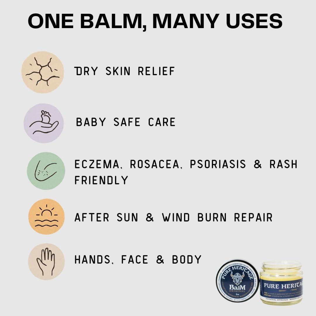 Bálsamo de Sebo Natural Pure Heritage - Hidratante 56.7g