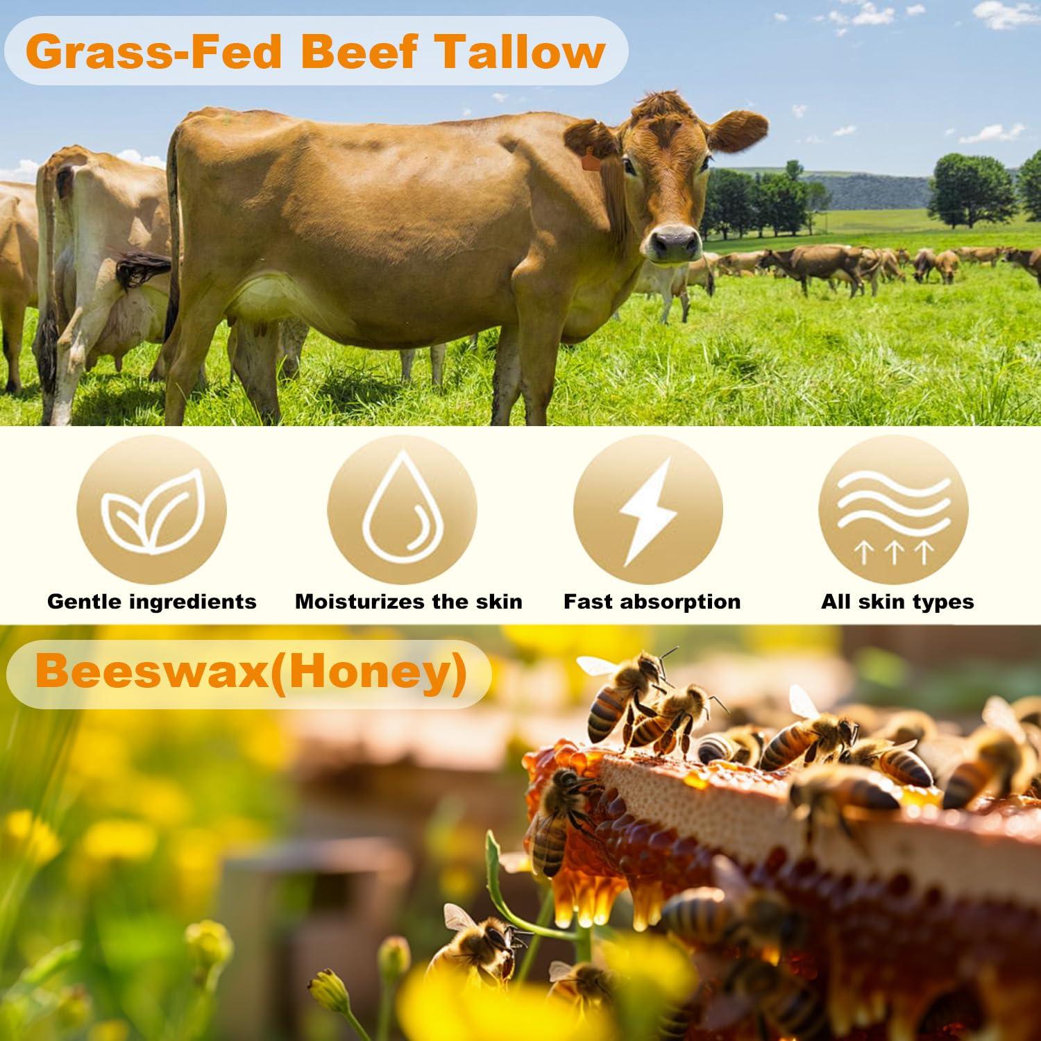 Crema Facial Hidratante Manteca de Res y Miel 140g