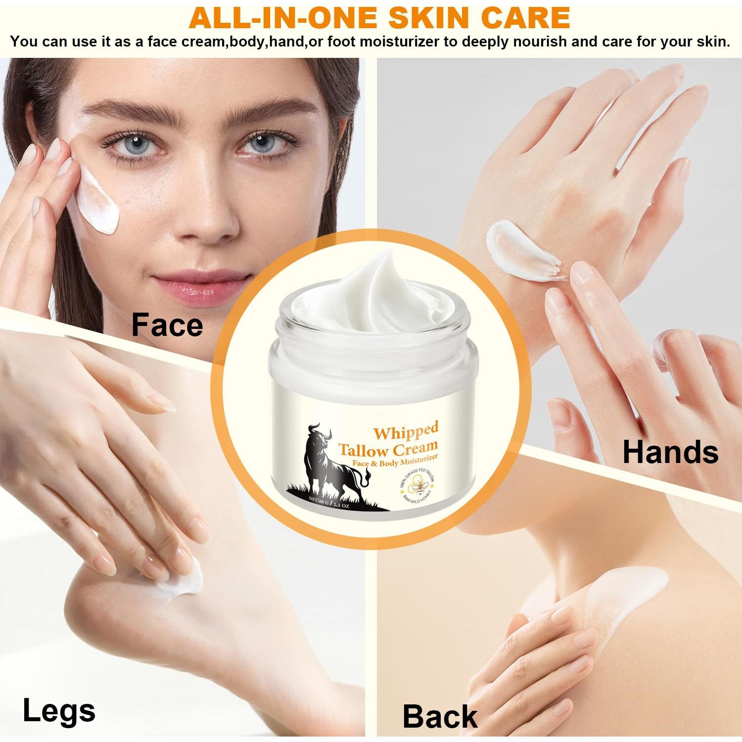 Crema Facial Hidratante Manteca de Res y Miel 140g