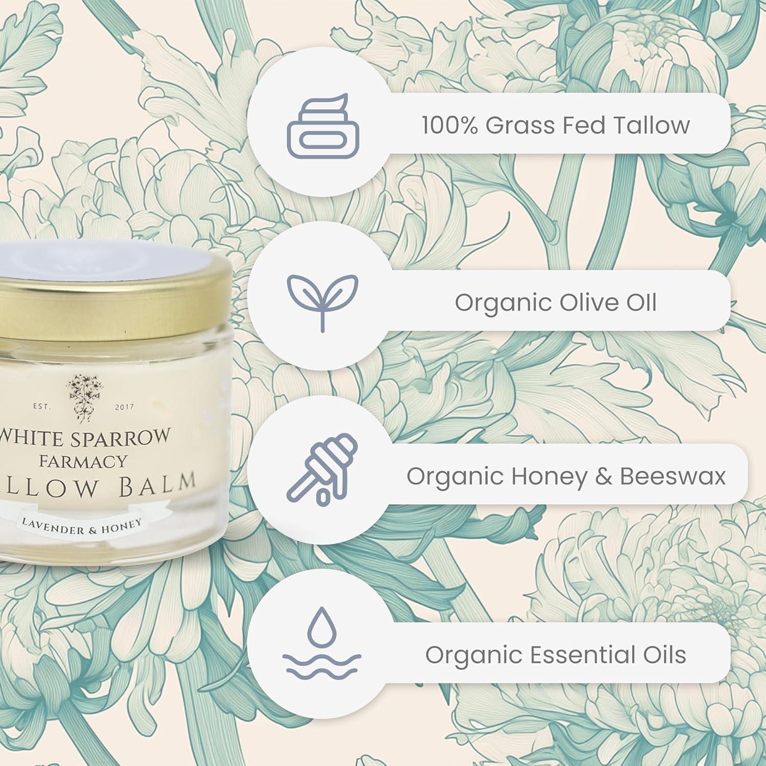 Bálsamo Hidratante Orgánico White Sparrow - Lavanda y Miel 56g