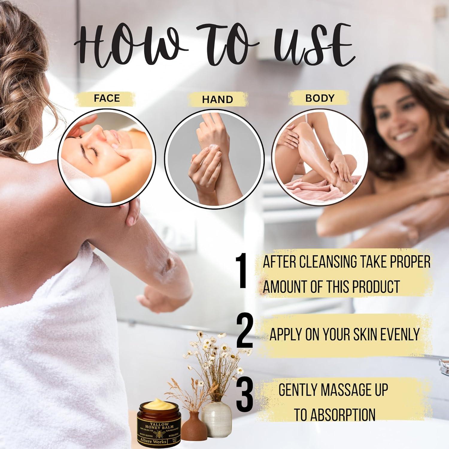 Bálsamo Hidratante Natural Allure Works 90g - Sebo de Res y Miel