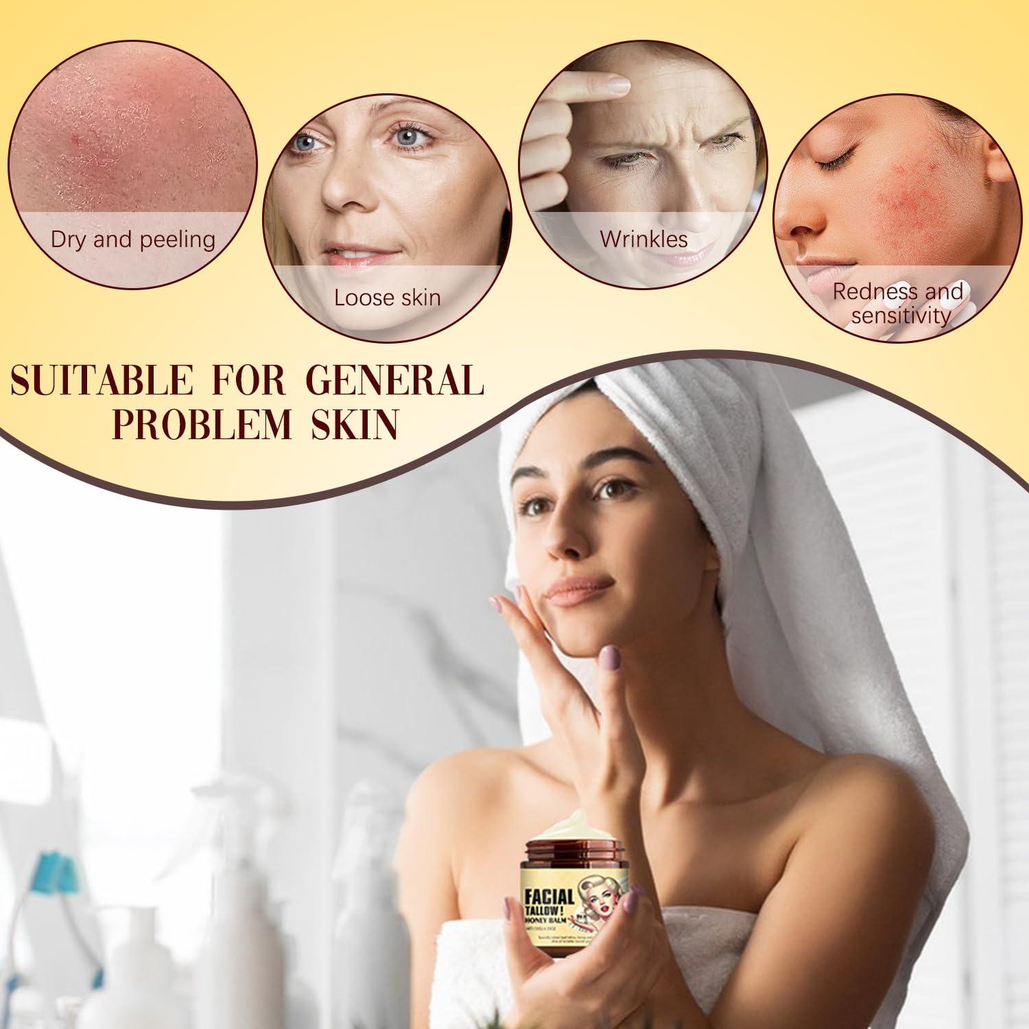 Bálsamo Hidratante Facial Nicgou Manteca de Res y Miel 120g