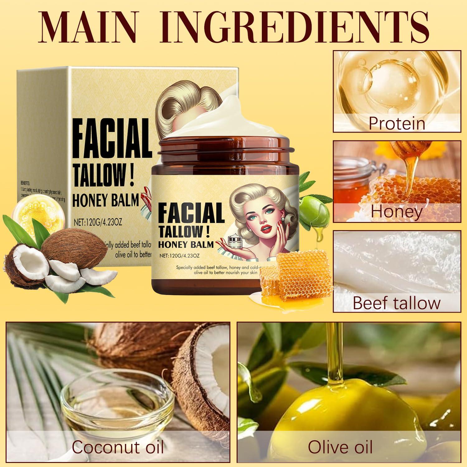 Bálsamo Hidratante Facial Nicgou Manteca de Res y Miel 120g