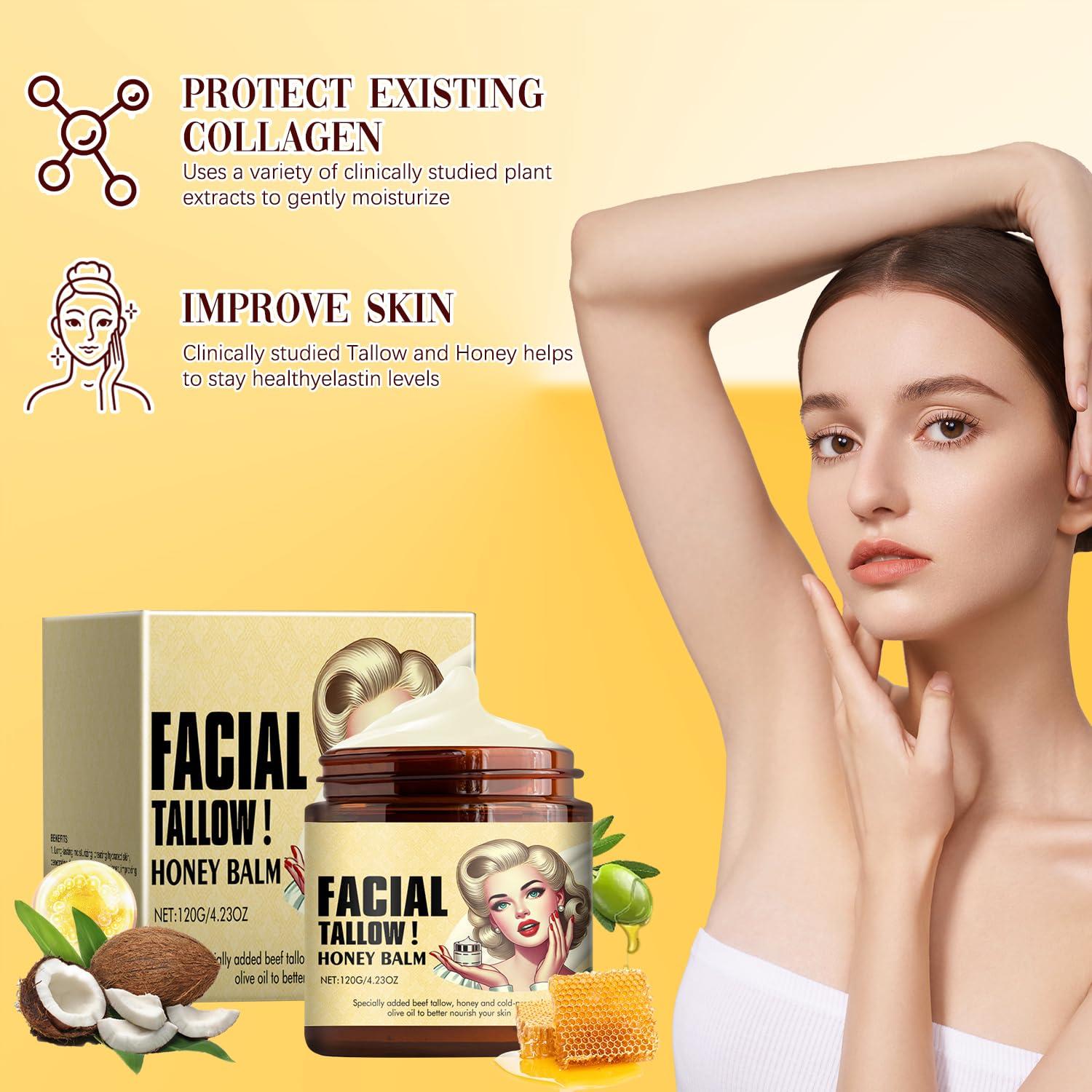 Bálsamo Hidratante Facial Nicgou Manteca de Res y Miel 120g