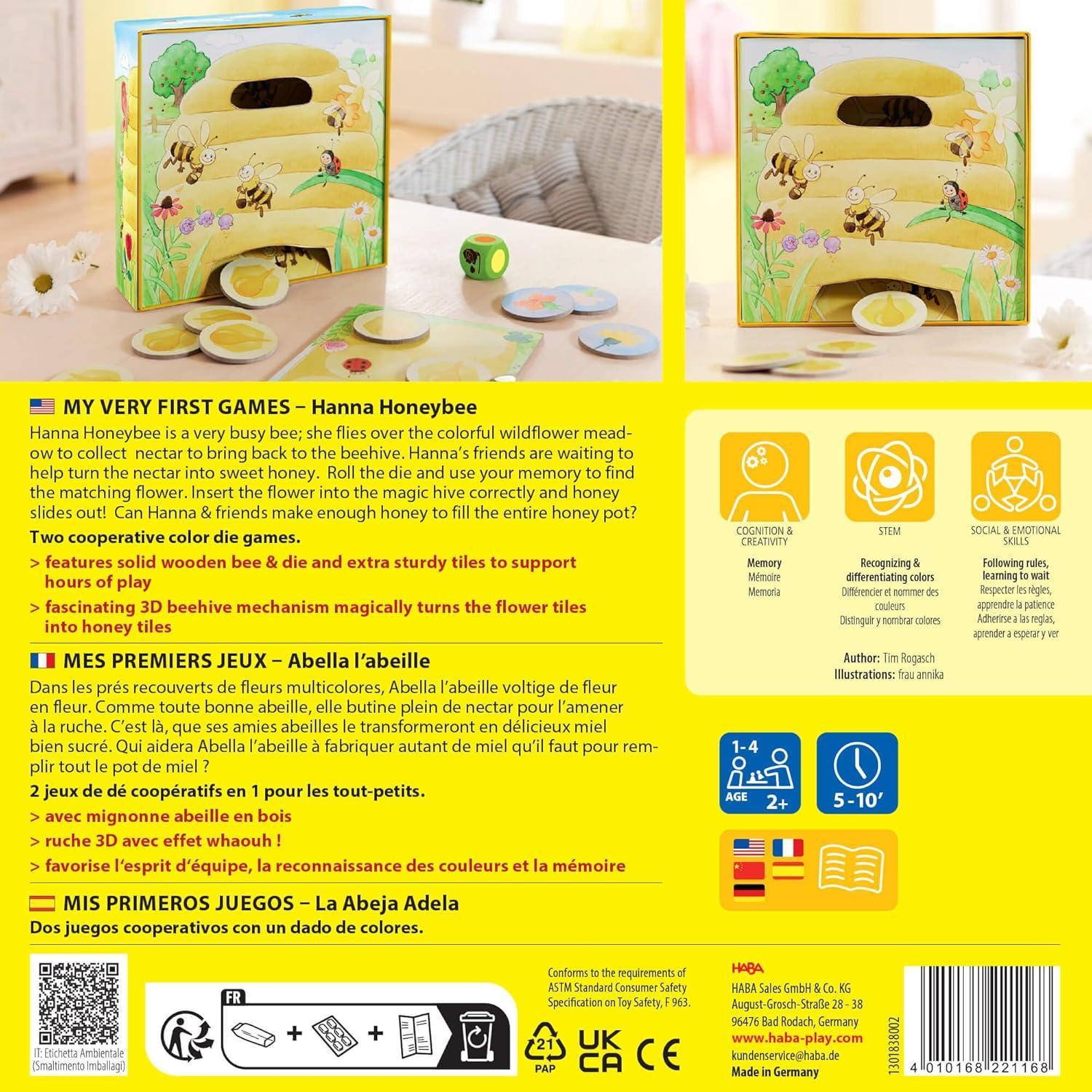 HABA Mis Primeros Juegos - 2 Juegos Cooperativos para Niños 2+