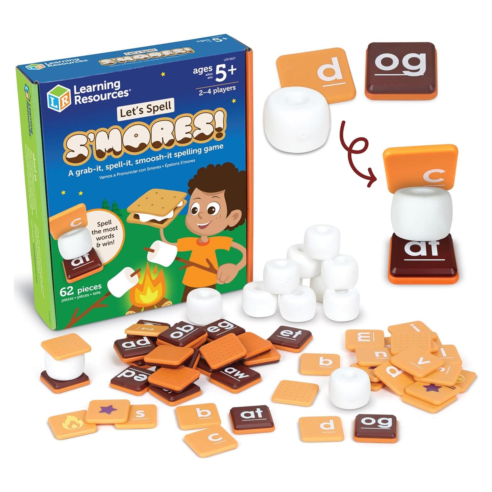 Juego de Aprendizaje Vamos a Deletrear S'Mores Learning Resources