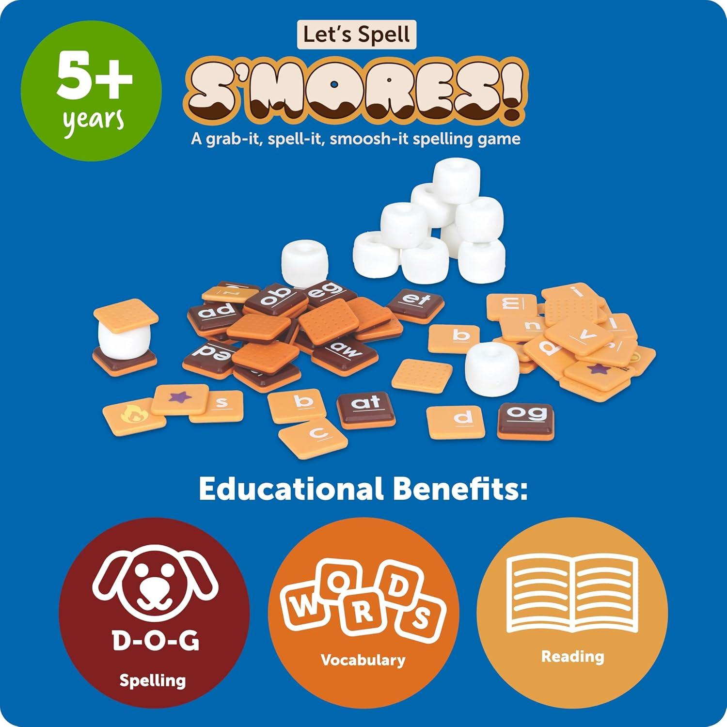 Juego de Aprendizaje Vamos a Deletrear S'Mores Learning Resources