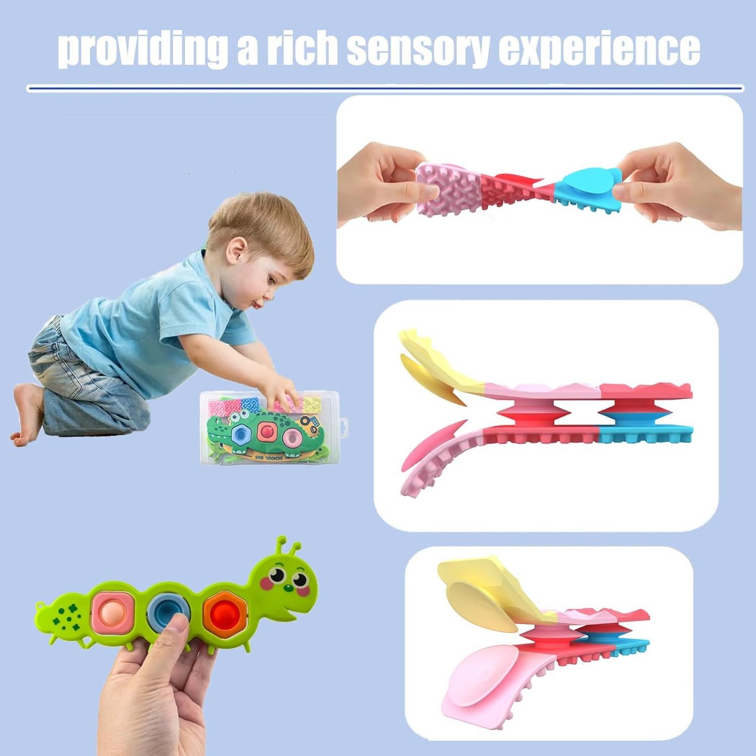Juguetes Sensoriales Fidget Popper Iceacrin 7 Pcs para Niños
