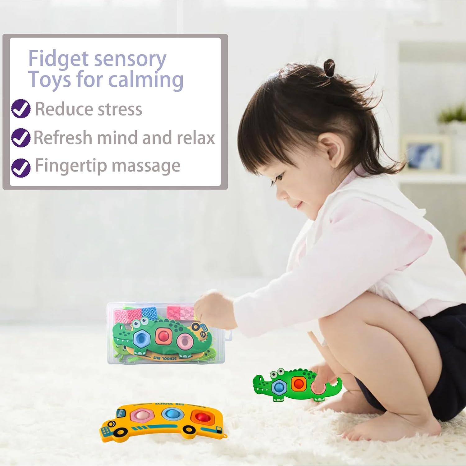 Juguetes Sensoriales Fidget Popper Iceacrin 7 Pcs para Niños