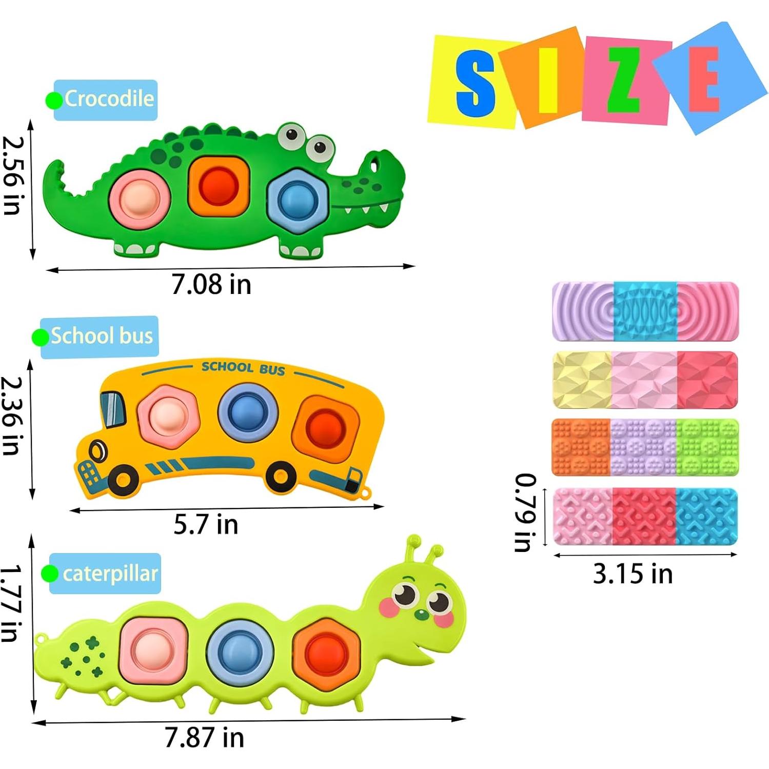 Juguetes Sensoriales Fidget Popper Iceacrin 7 Pcs para Niños