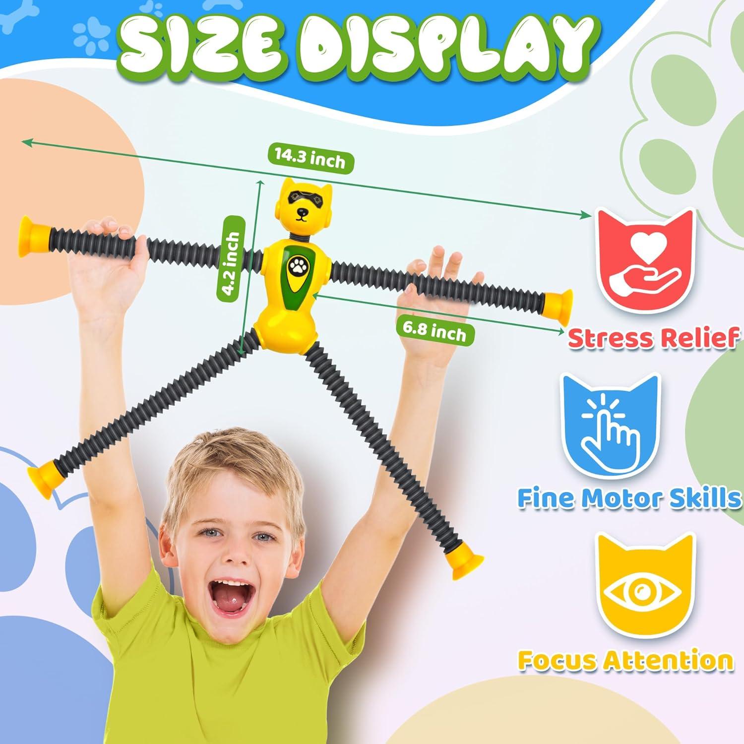 Juguete Sensorial Robot Perro CHESLICR 4PC para Niños 3-8 Años