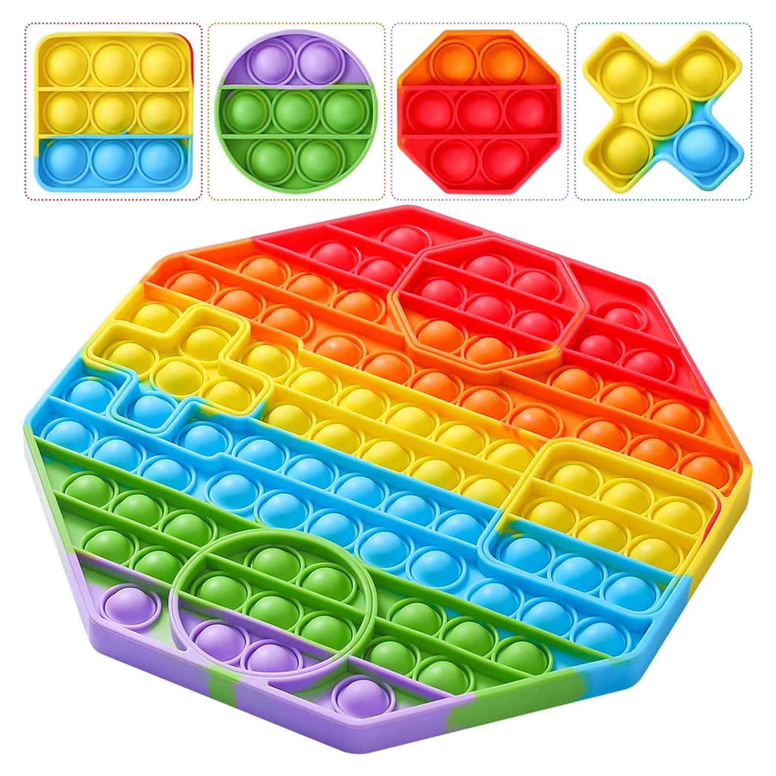 Juguete Fidget Pop Coincidente con Pulsera Arcoíris - Treycer