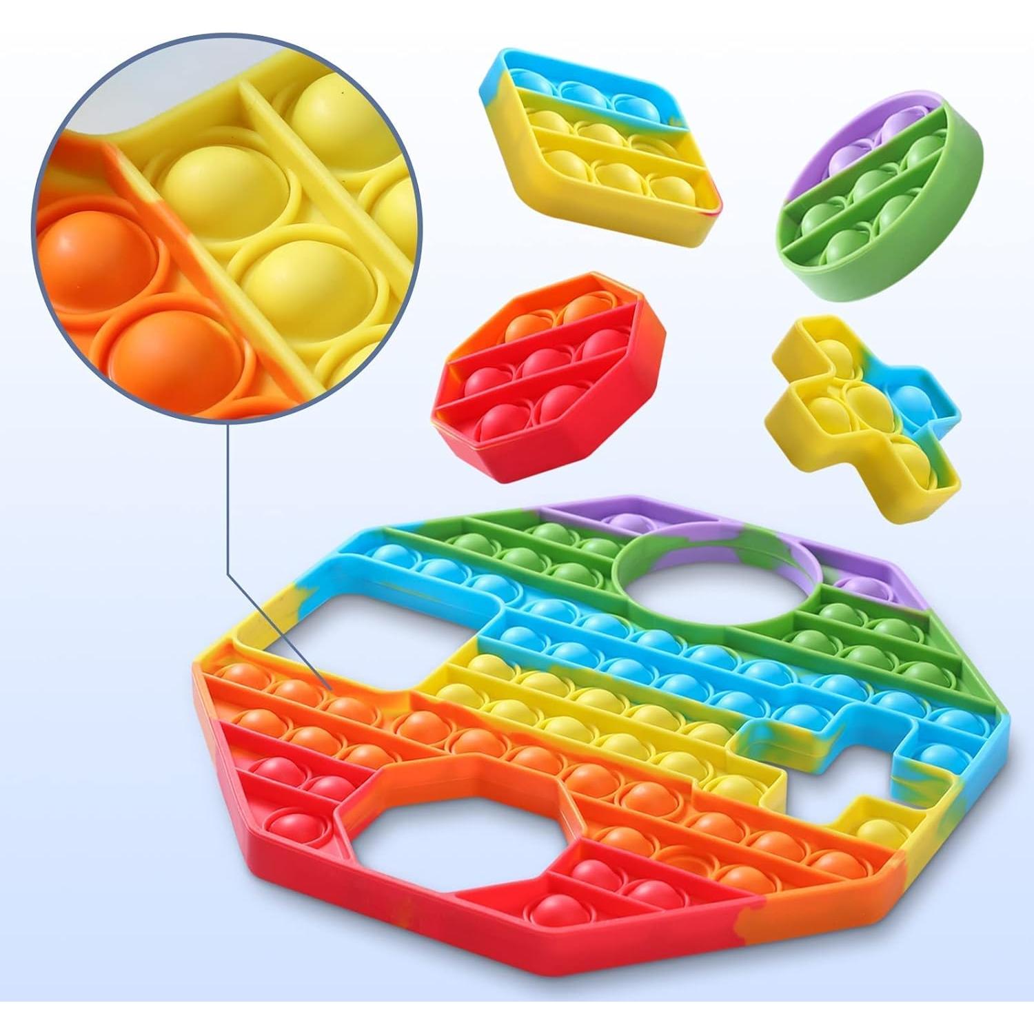 Juguete Fidget Pop Coincidente con Pulsera Arcoíris - Treycer