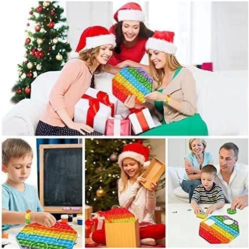 Juguete Fidget Pop Coincidente con Pulsera Arcoíris - Treycer